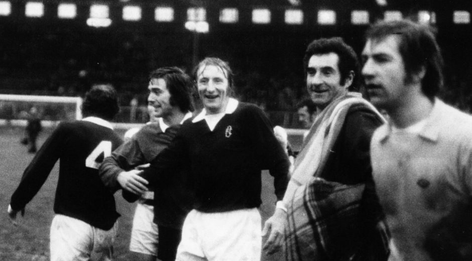Tommy Gemmell after Dundee's League Cup victory in 1973.