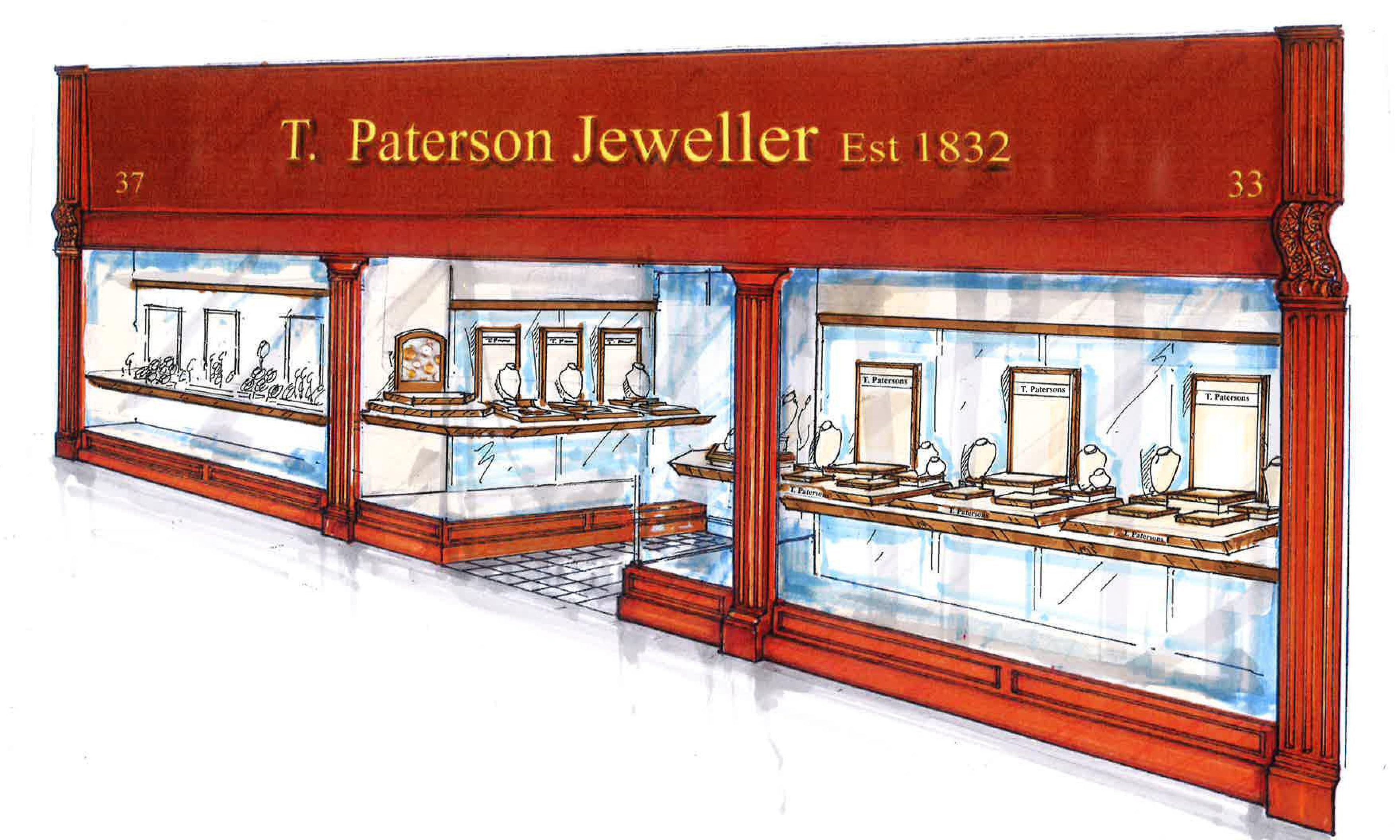 An impression of the new, expanded jewellers in Perth will look like.