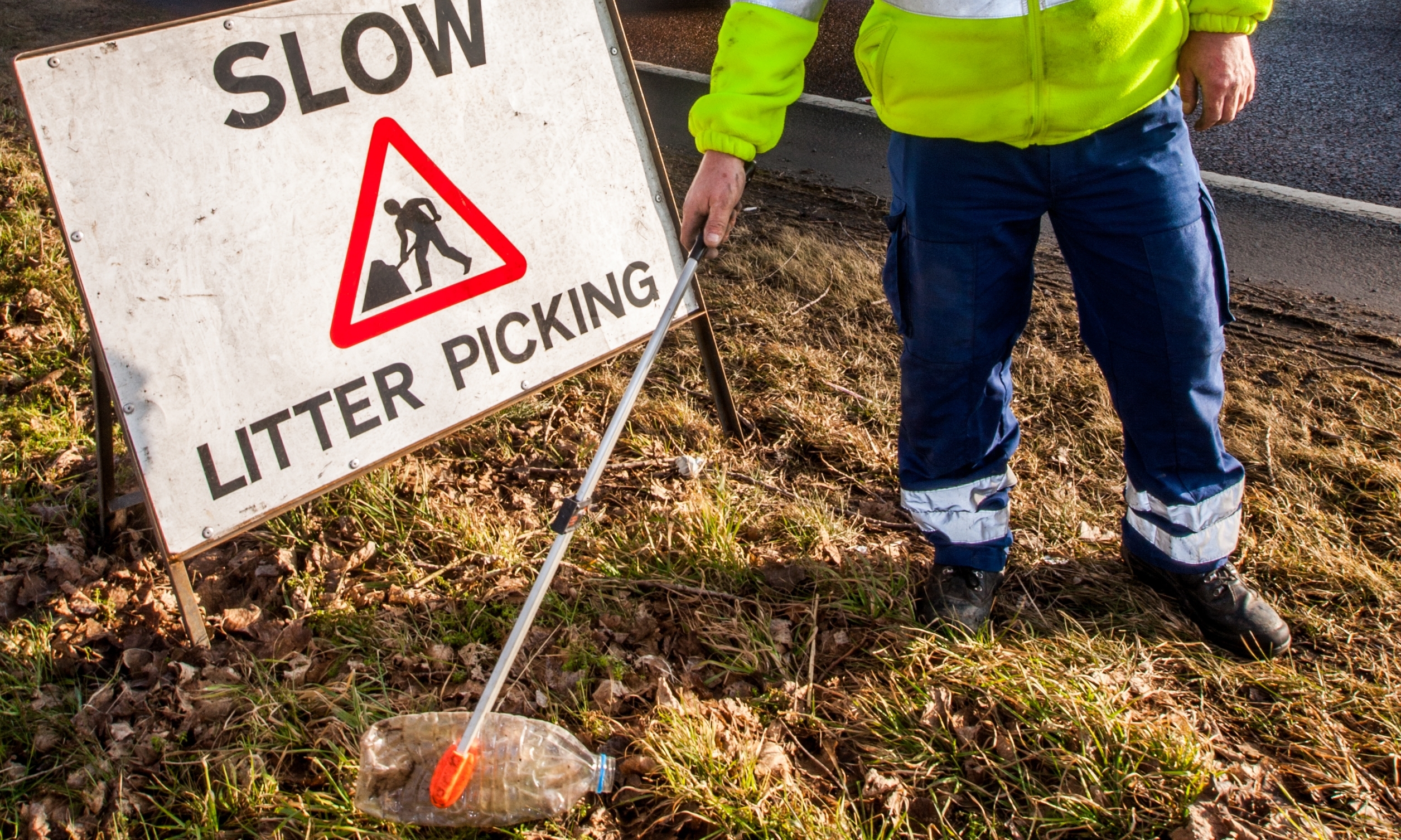 As well as being costly, roadside litter picks can put workers at greater danger.