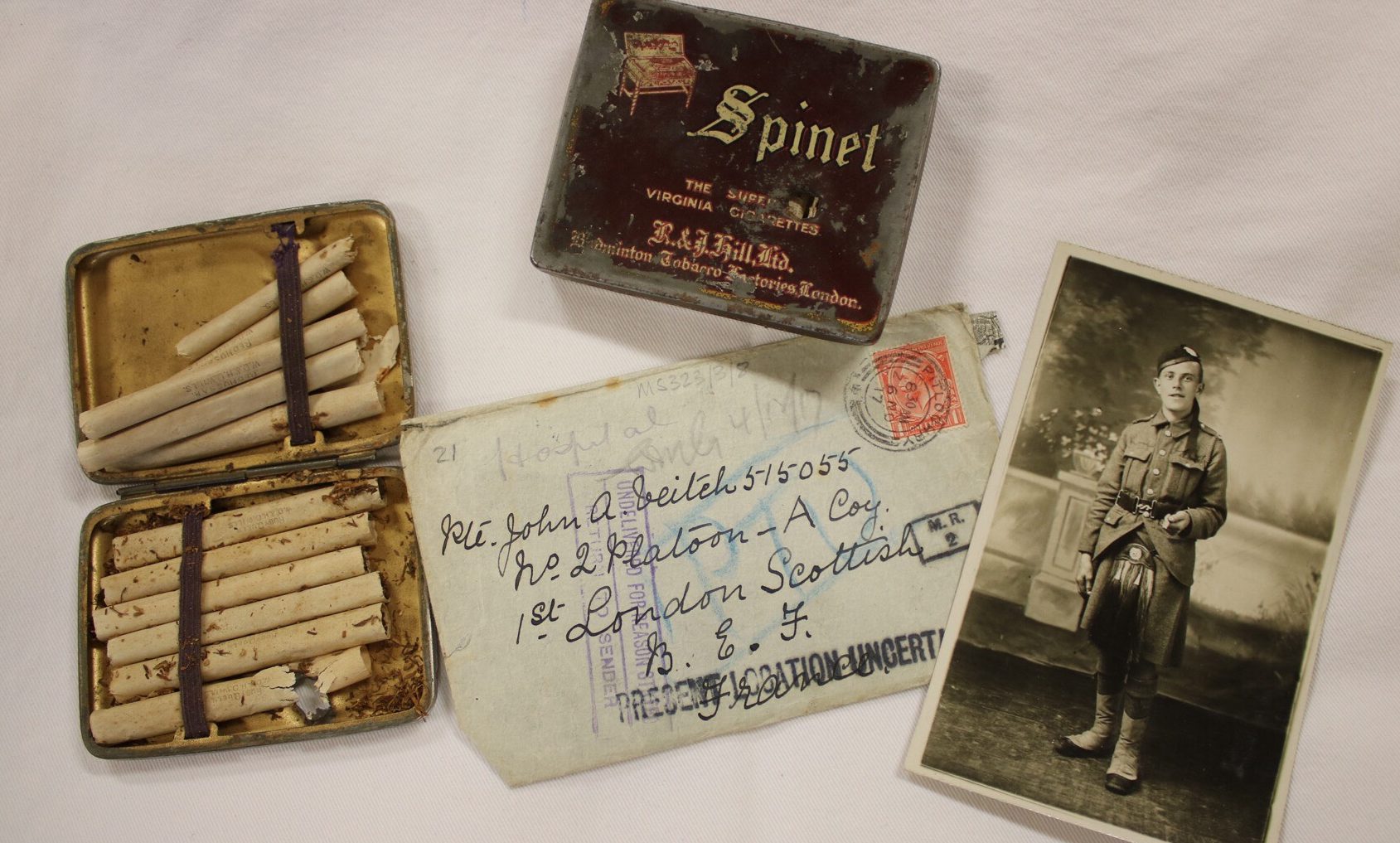 Possessions of WWI soldier John Alex Veitch.