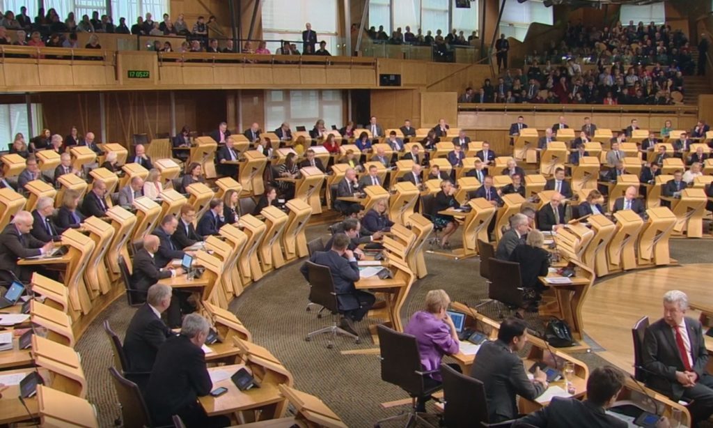 MSPs vote.