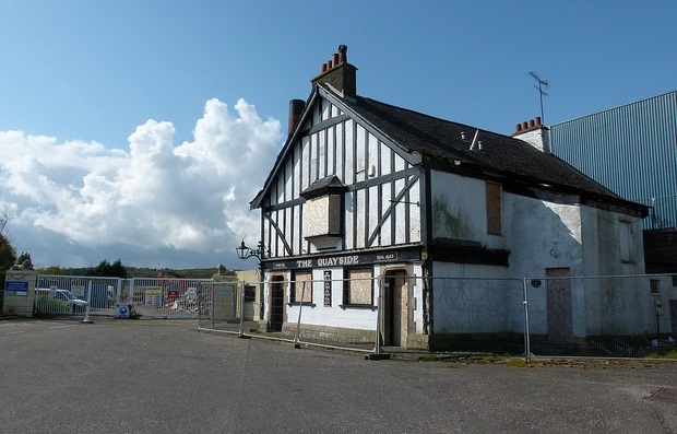 The house before demolition......