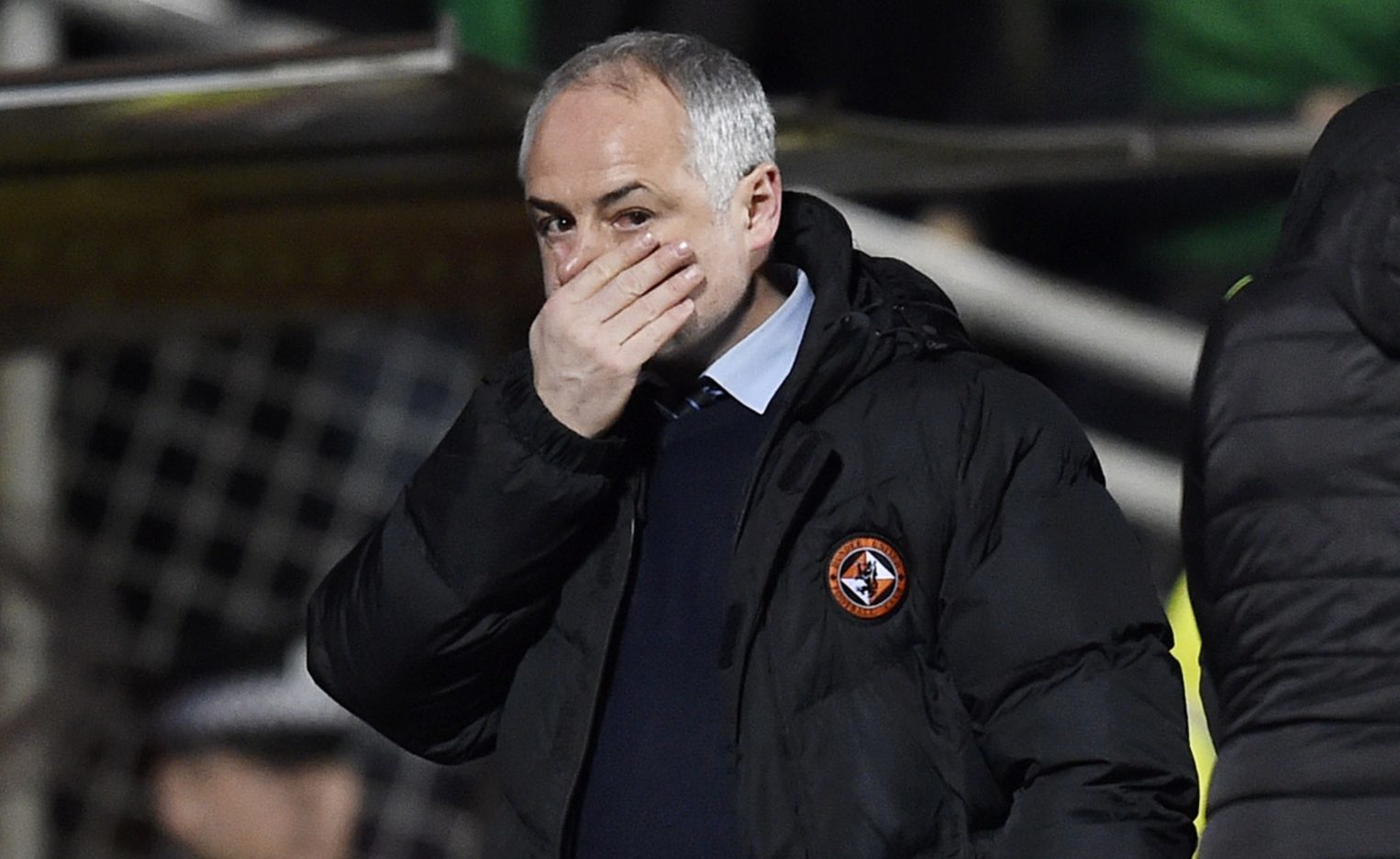 Ray McKinnon at the final whistle.