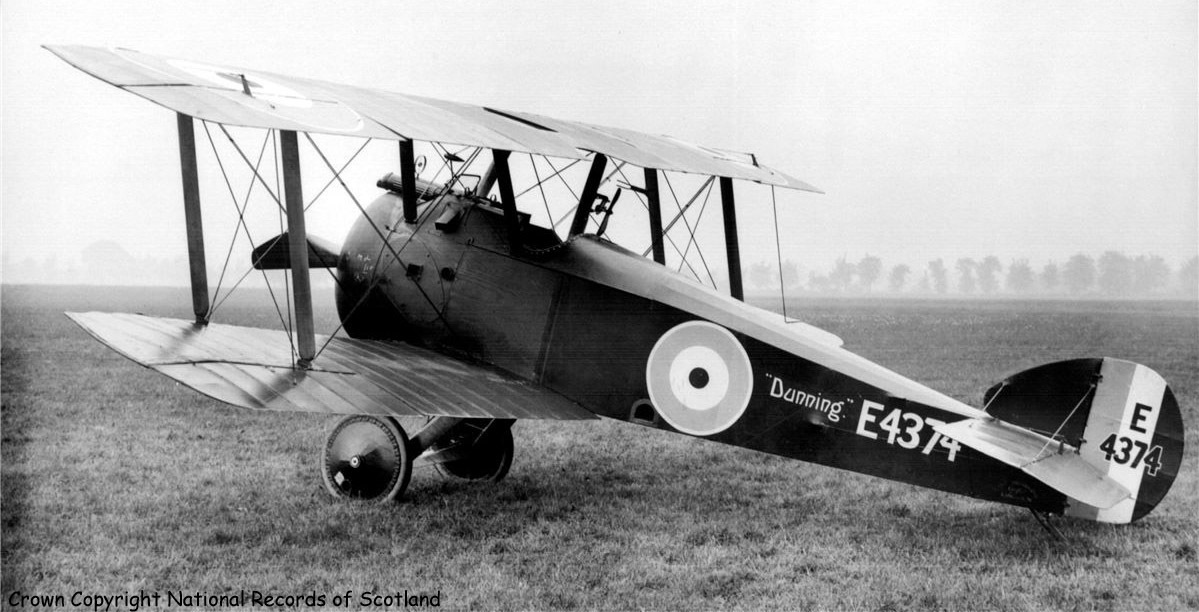 The "Dunning" Sopwith Camel pictured in France.
