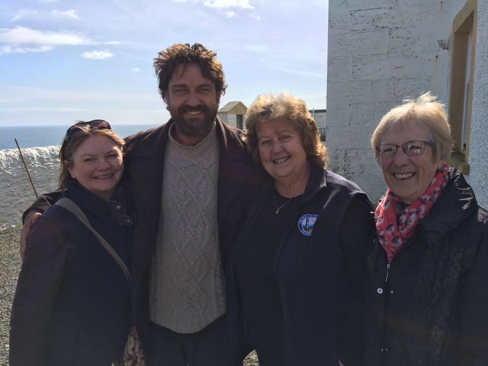 Butler pictured with with Alison Smith,  Maureen Chand and Dianne James at Mull of Galloway Lighthouse.