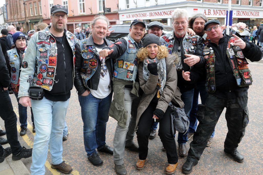 Some of the German fans who enjoyed the festival in the Town Square.