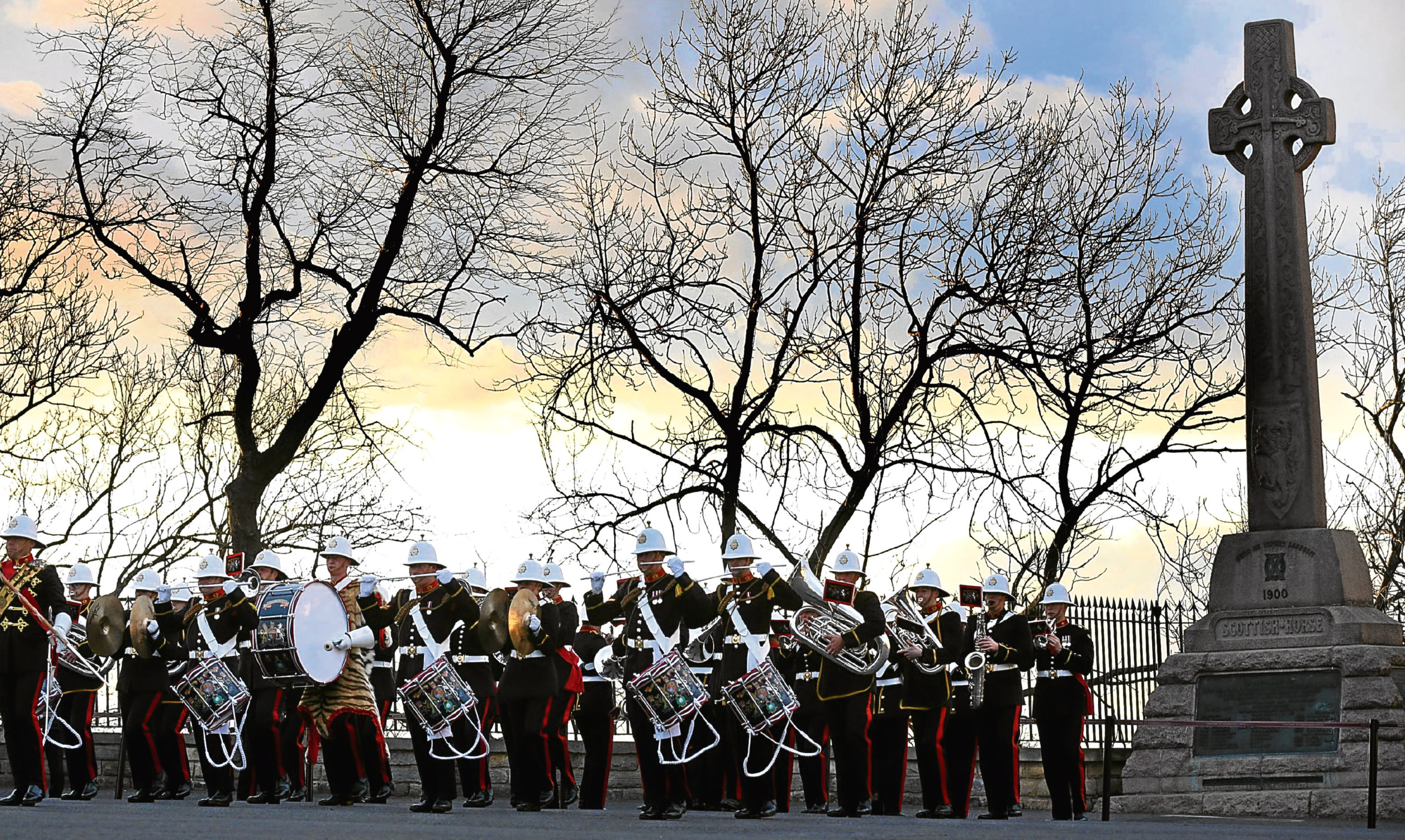 A service takes place at the Scottish National War Memorial at Edinburgh Castle to mark the centenary of the Battle of Arras.