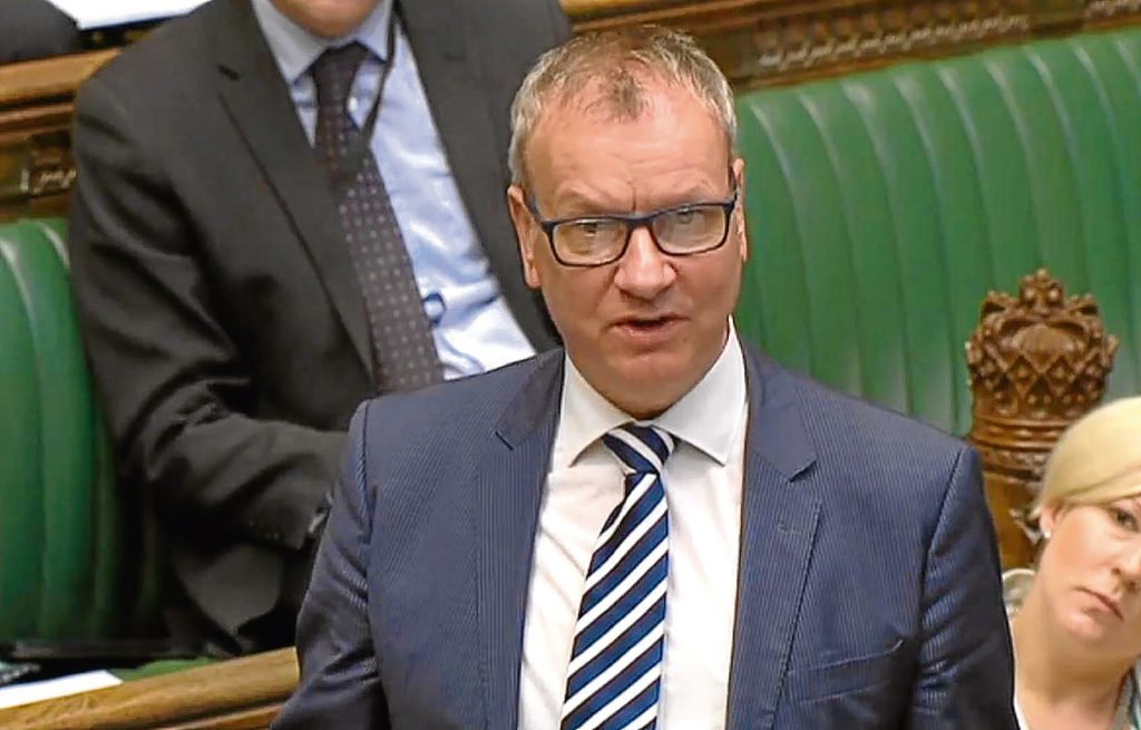 SNP Perth and North Perthshire MP Pete Wishart speaks in the House of Commons.