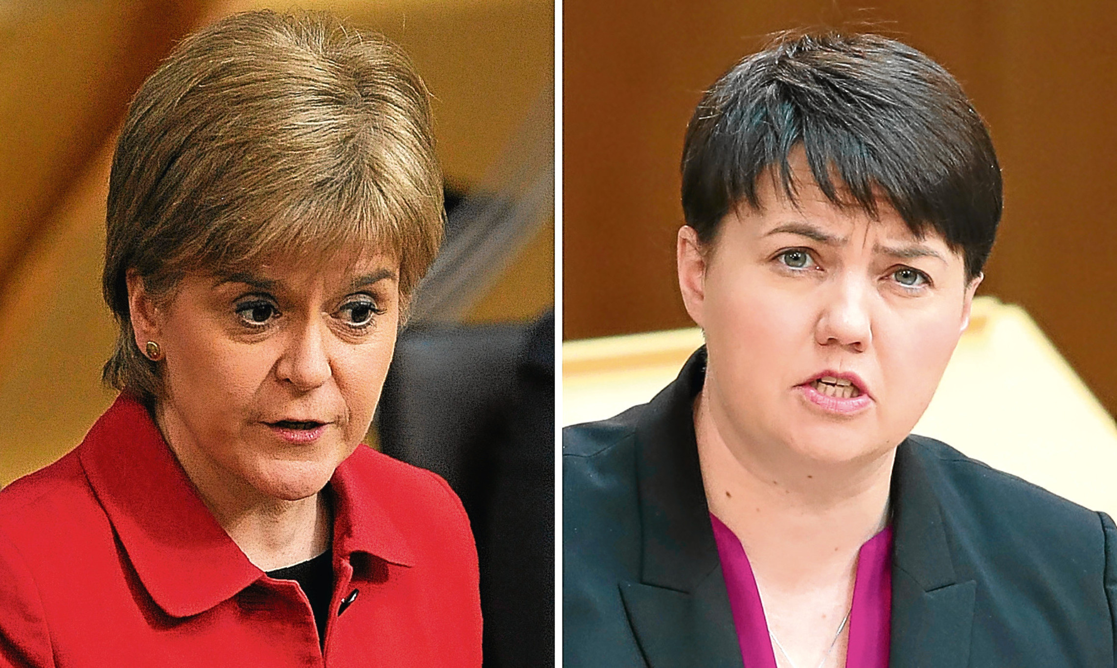 Nicola Sturgeon and Ruth Davidson.