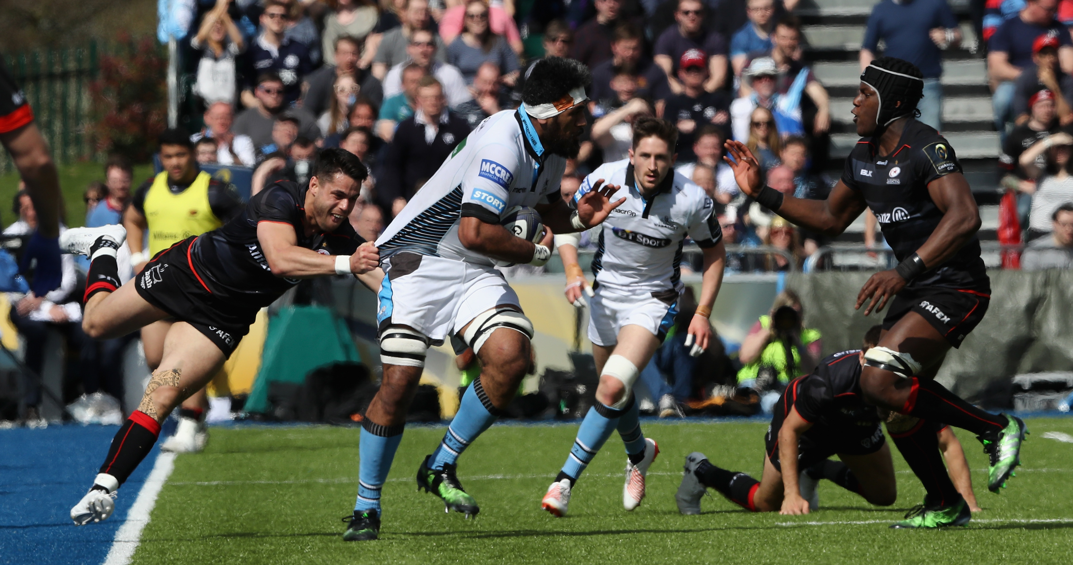 Glasgow Warriors lost to eventual winners Saracens in the quarter-final of this year's European Rugby Champions Cup.