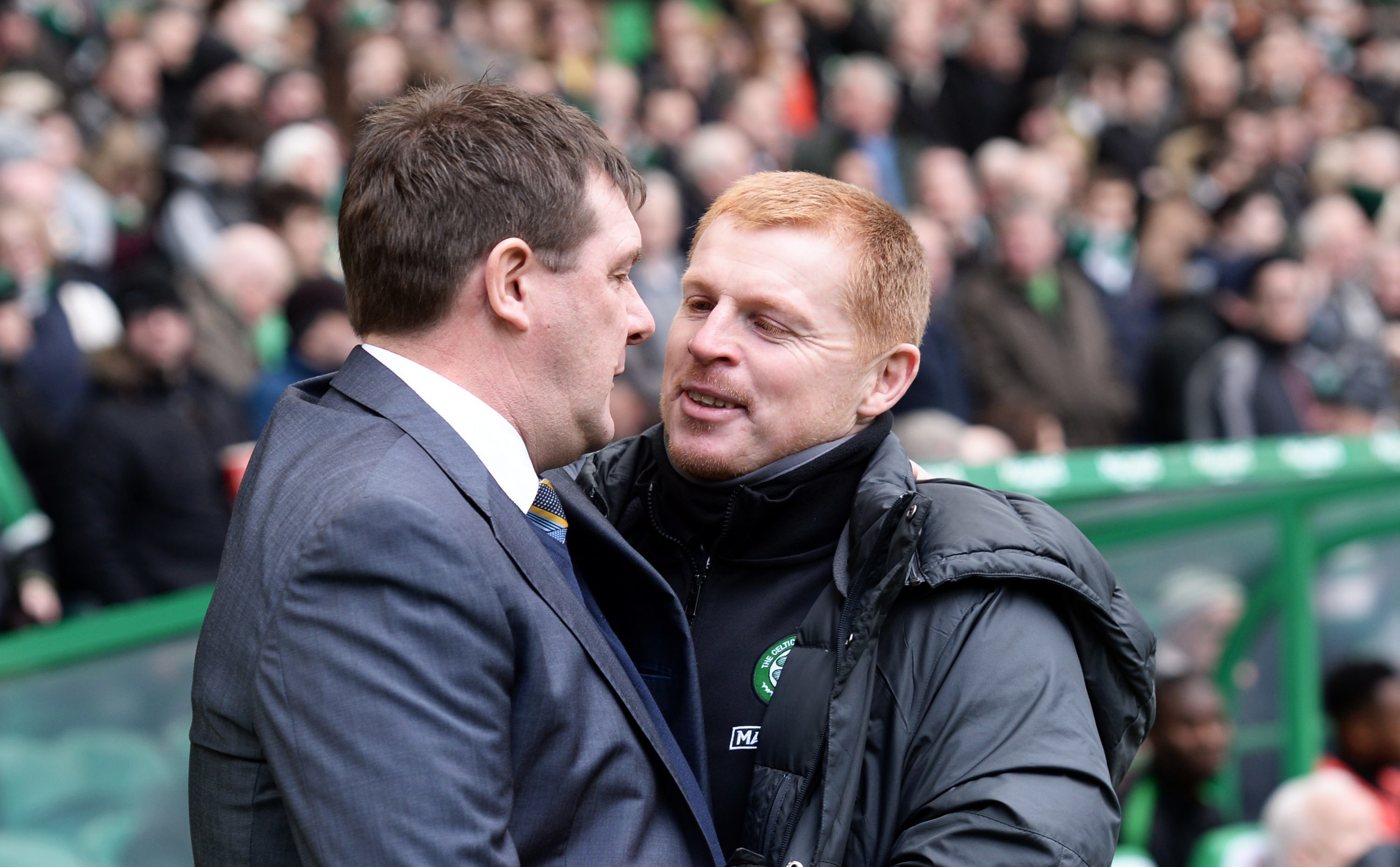Tommy Wright hopes his friend Neil Lennon isn't smiling next weekend.