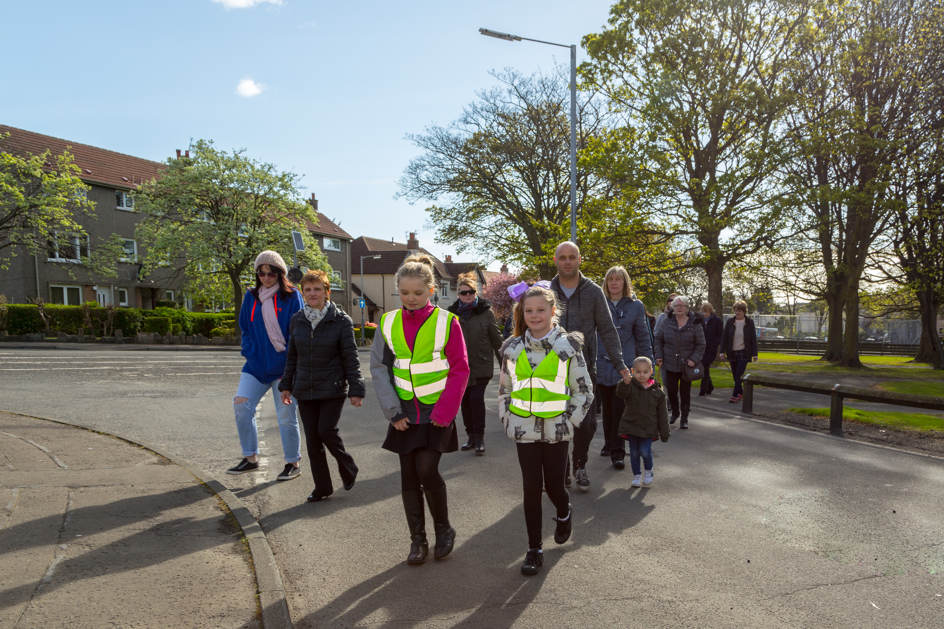 Local parents call for a crossing across Adamson Avenue and Wilson Avenue.