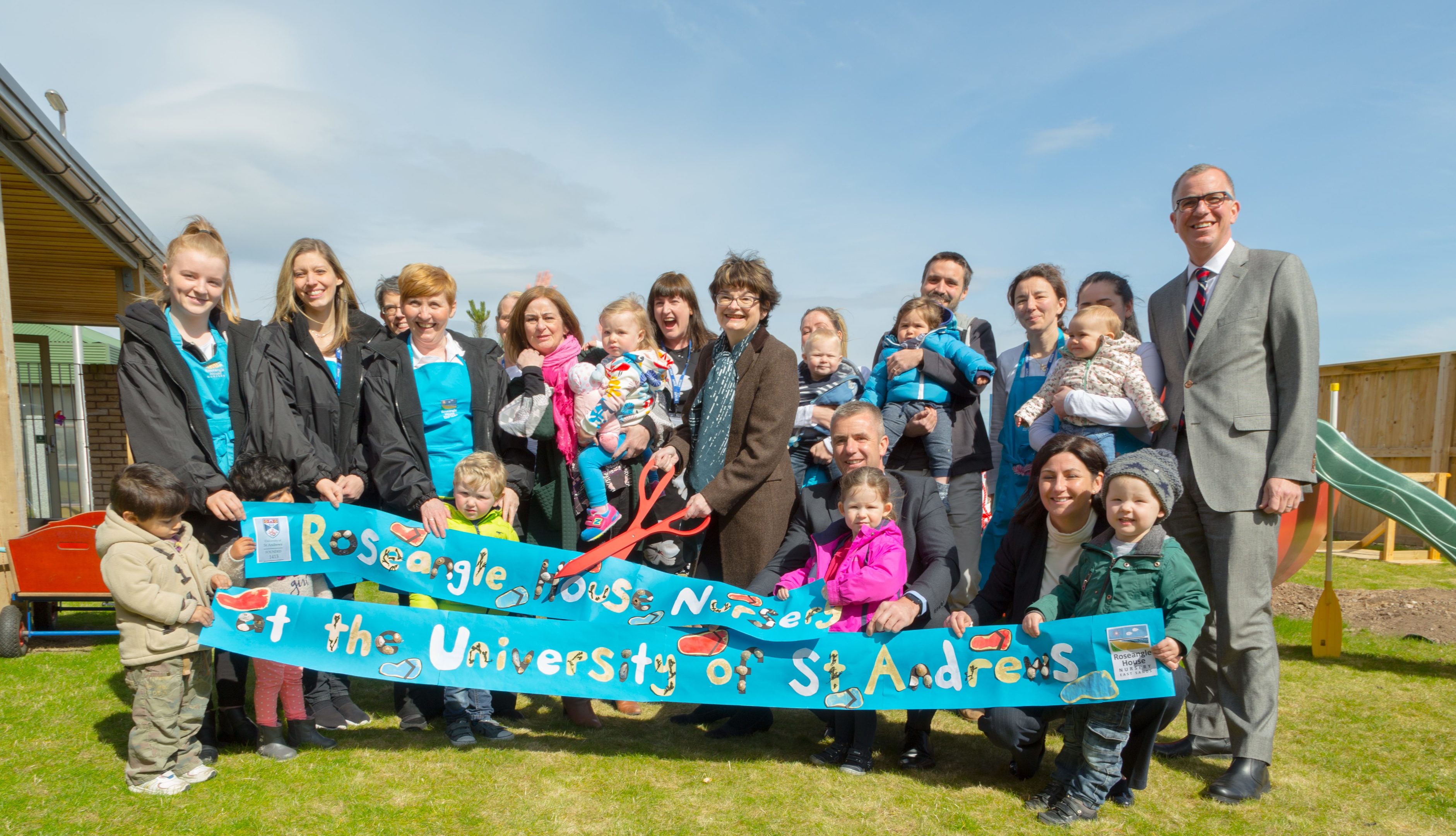 Children and staff of Roseangle House Nursery