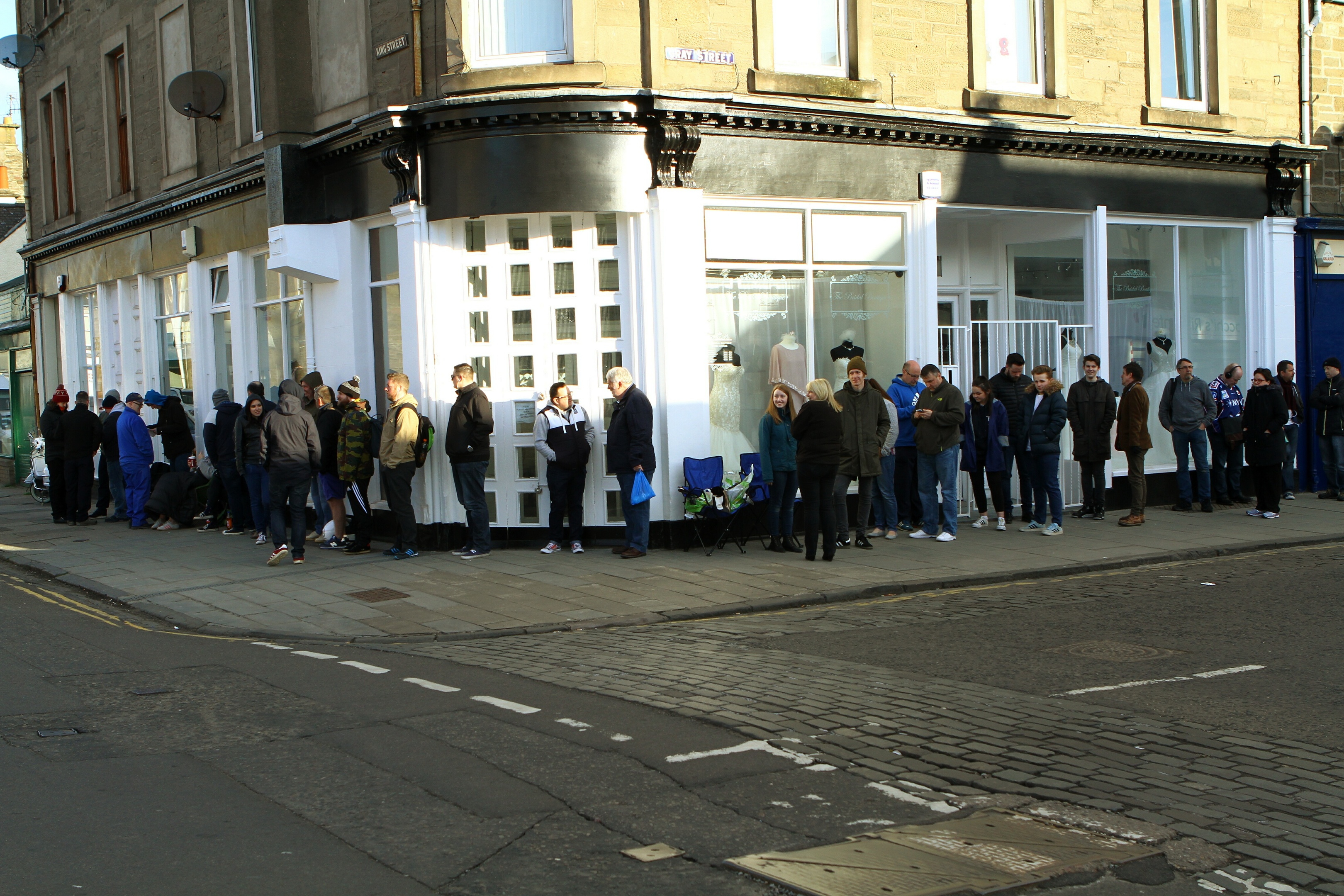 The crowds in Broughty Ferry on Record Store Day.