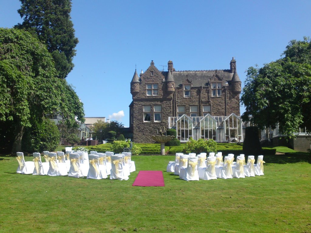 The DoubleTree by Hilton Dundee ready for a wedding