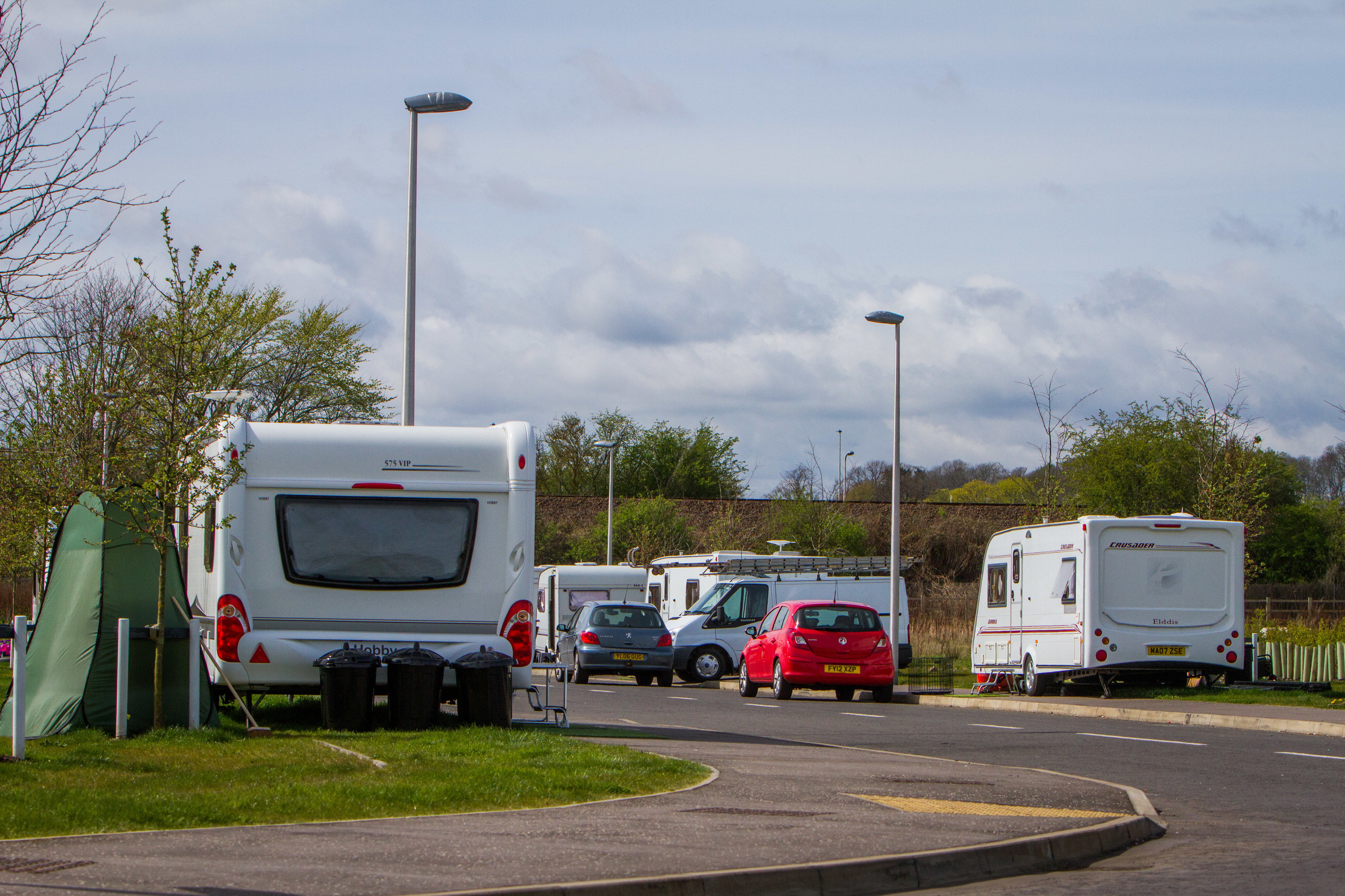 Travellers at the Food and Drink Park.