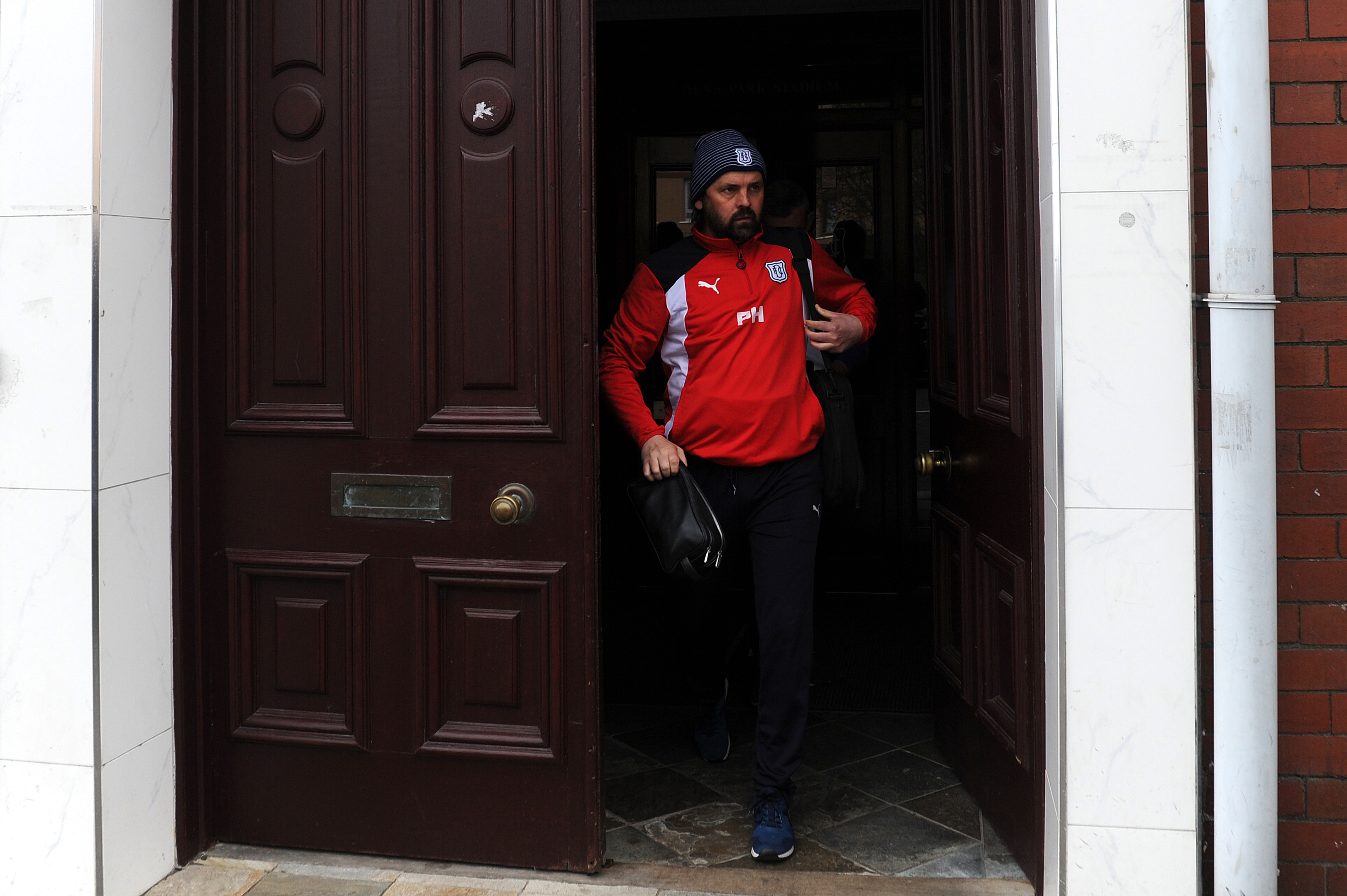 Paul Hartley leaves Dens Park.