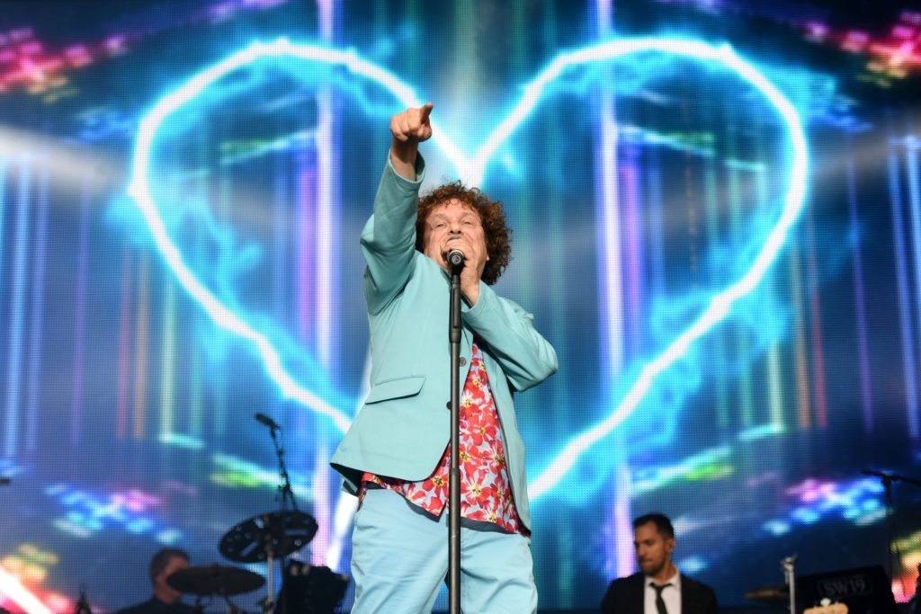 Leo on stage at Rewind Festival 2016.