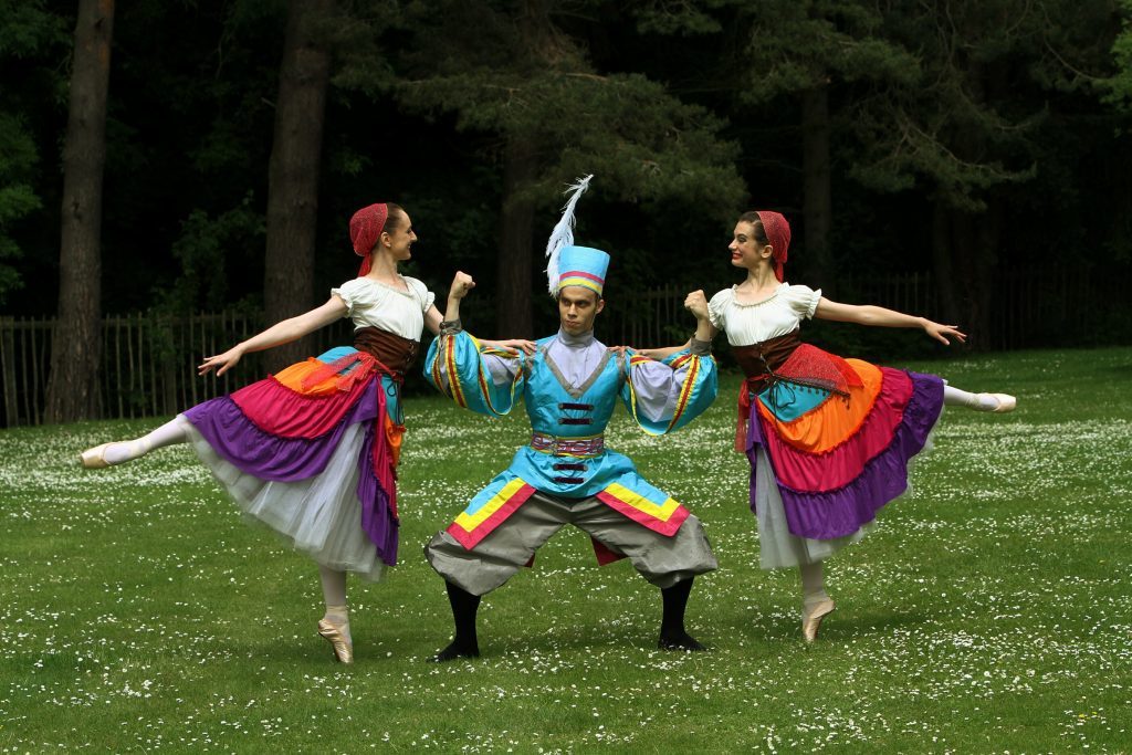 Making the most of the lawns! The JSLN Dance Company, from Germany, were rehearsing in the Botanic Gardens in St. Andrews last June, ahead of their performance of "Variations Of Pointe" which they performed as part of the Byre In The Botanics season. Picture shows dancers Attila Kiss with Caroline Rees and Estelle Botella.