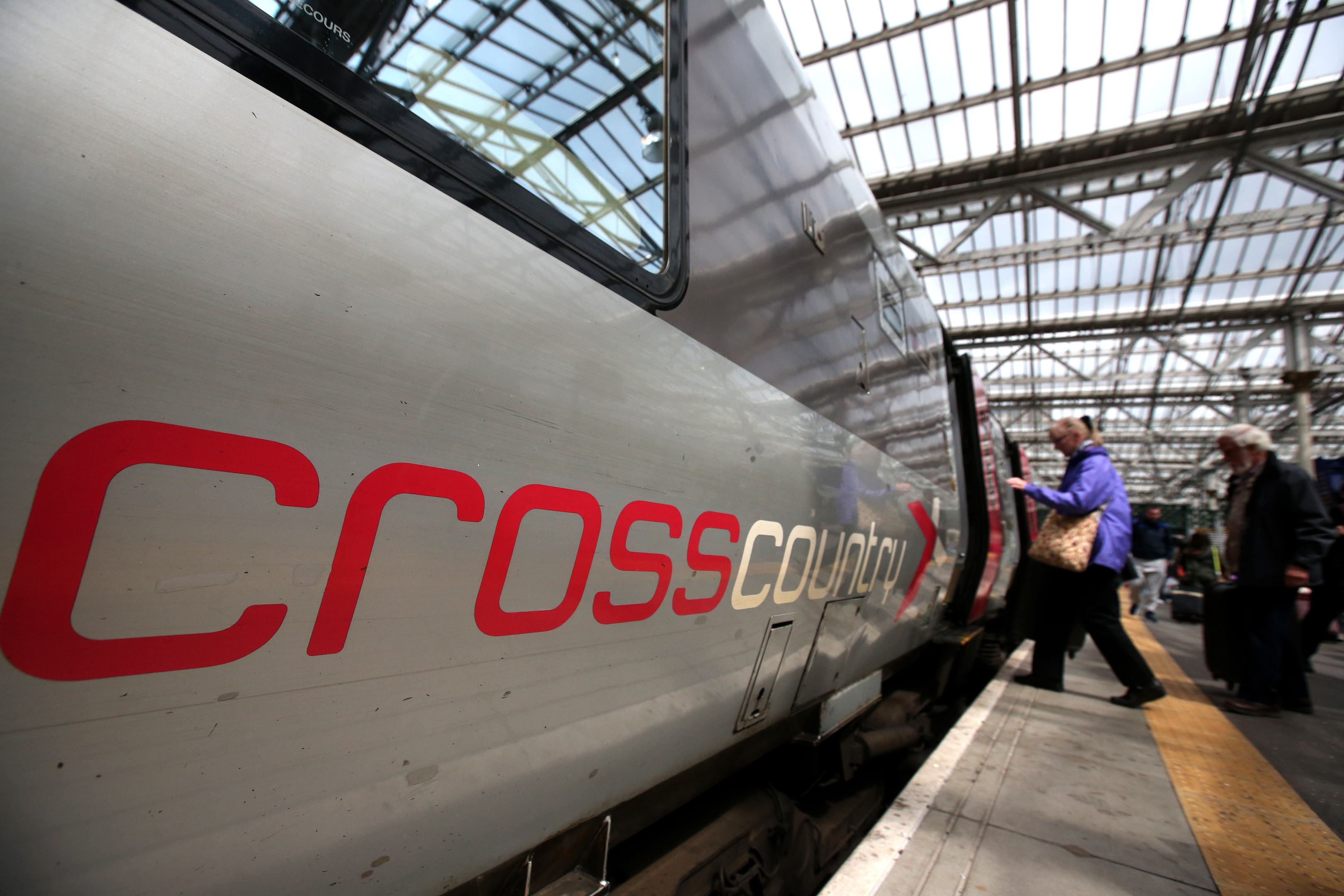 A Crosscountry train at Edinburgh Waverley Station