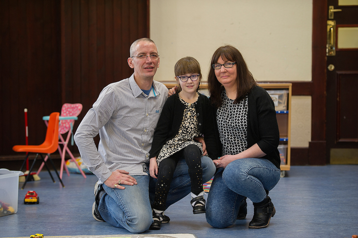 Paul Dewar, Mika Burke and Pauline Burke at a special SBHS playgroup in Rosyth.