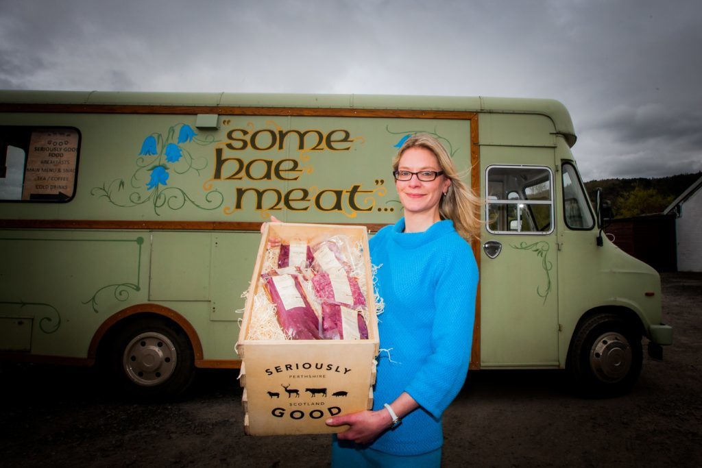 Vikki Banks, director of Seriously Good Venison, with some of the products.