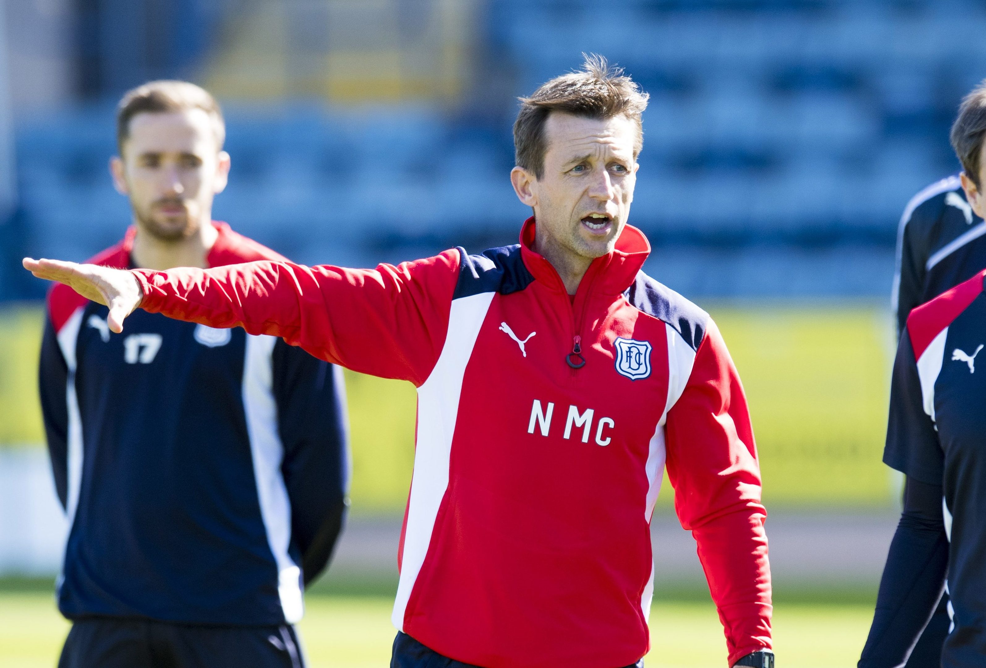 Neil McCann taking Dundee training.