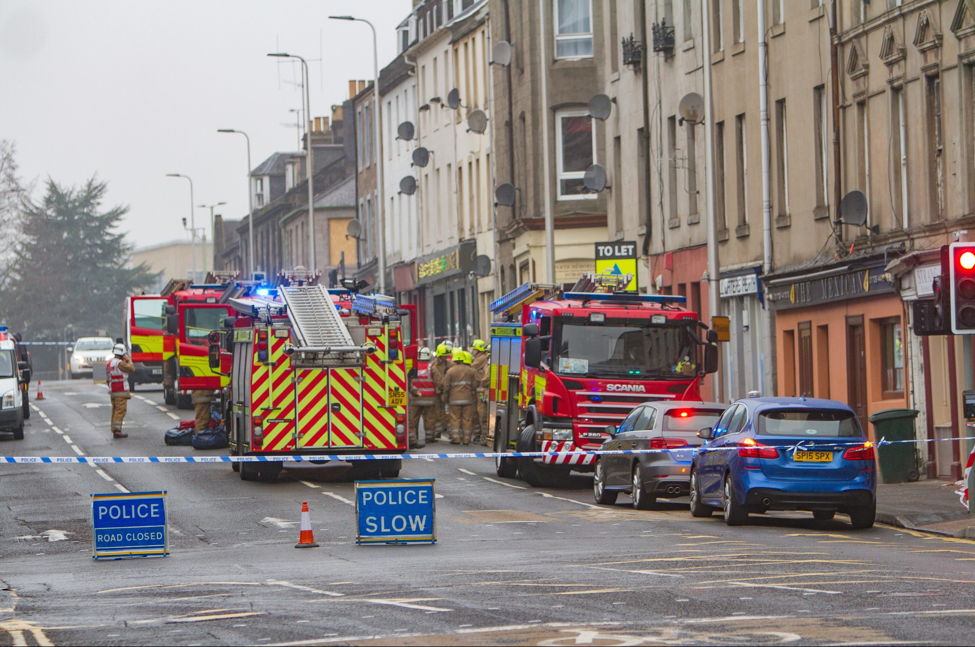 The scene of the collapse in Atholl Street which sparked calls to revamp derelict city centre buildings.