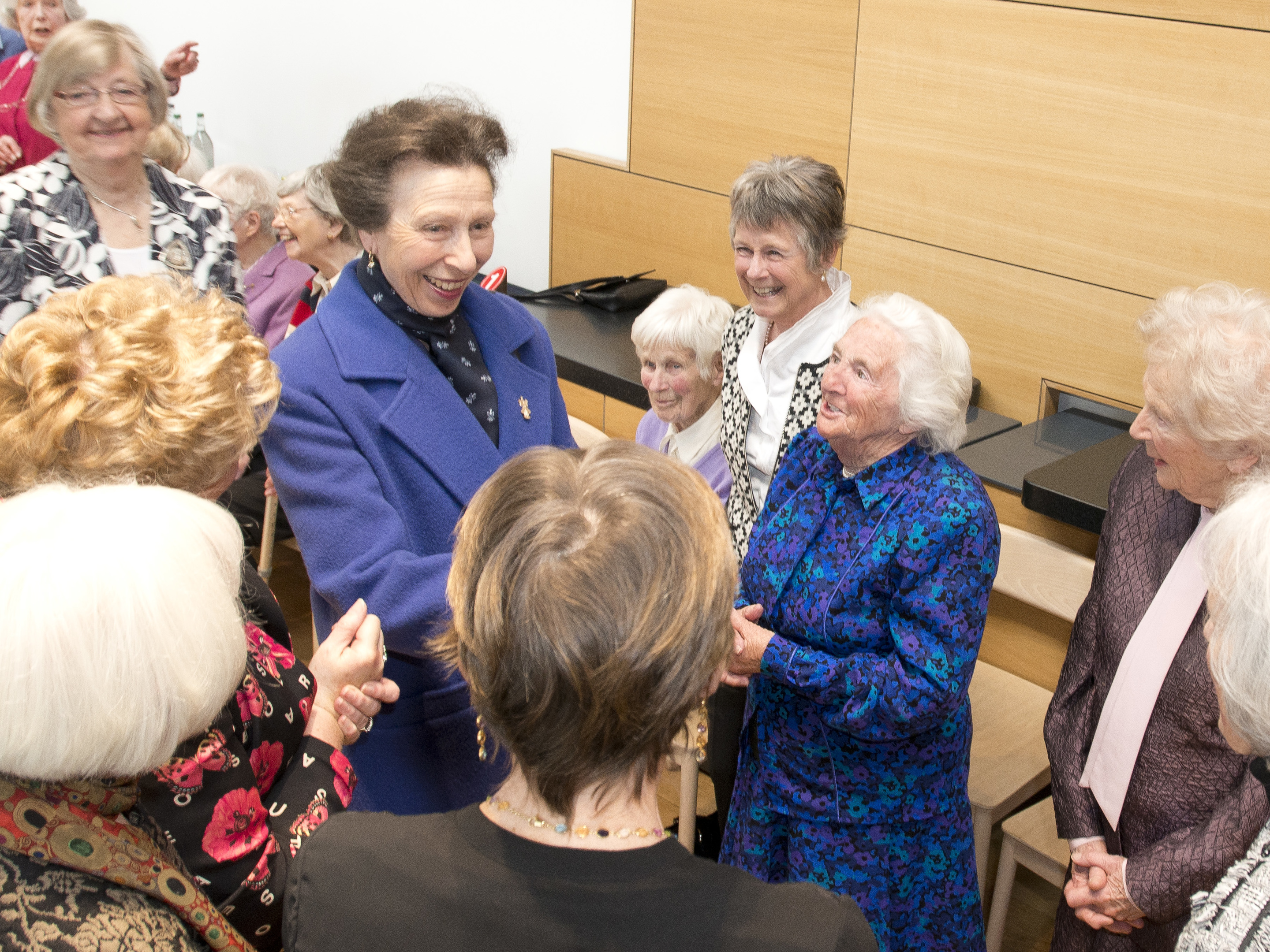 The Princess Royal met members of St Andrews Ladies' Putting Club as she opened their exhibition at the British Golf Museum
