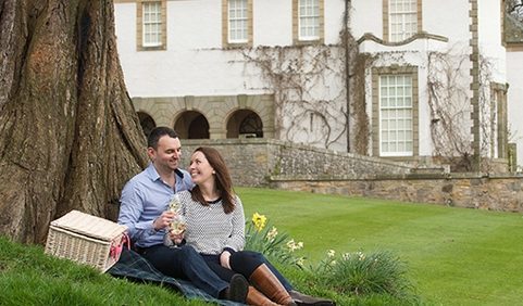 The National Trust for Scotland owned Hill of Tarvit mansionhouse near Cupar has spectacular lawns