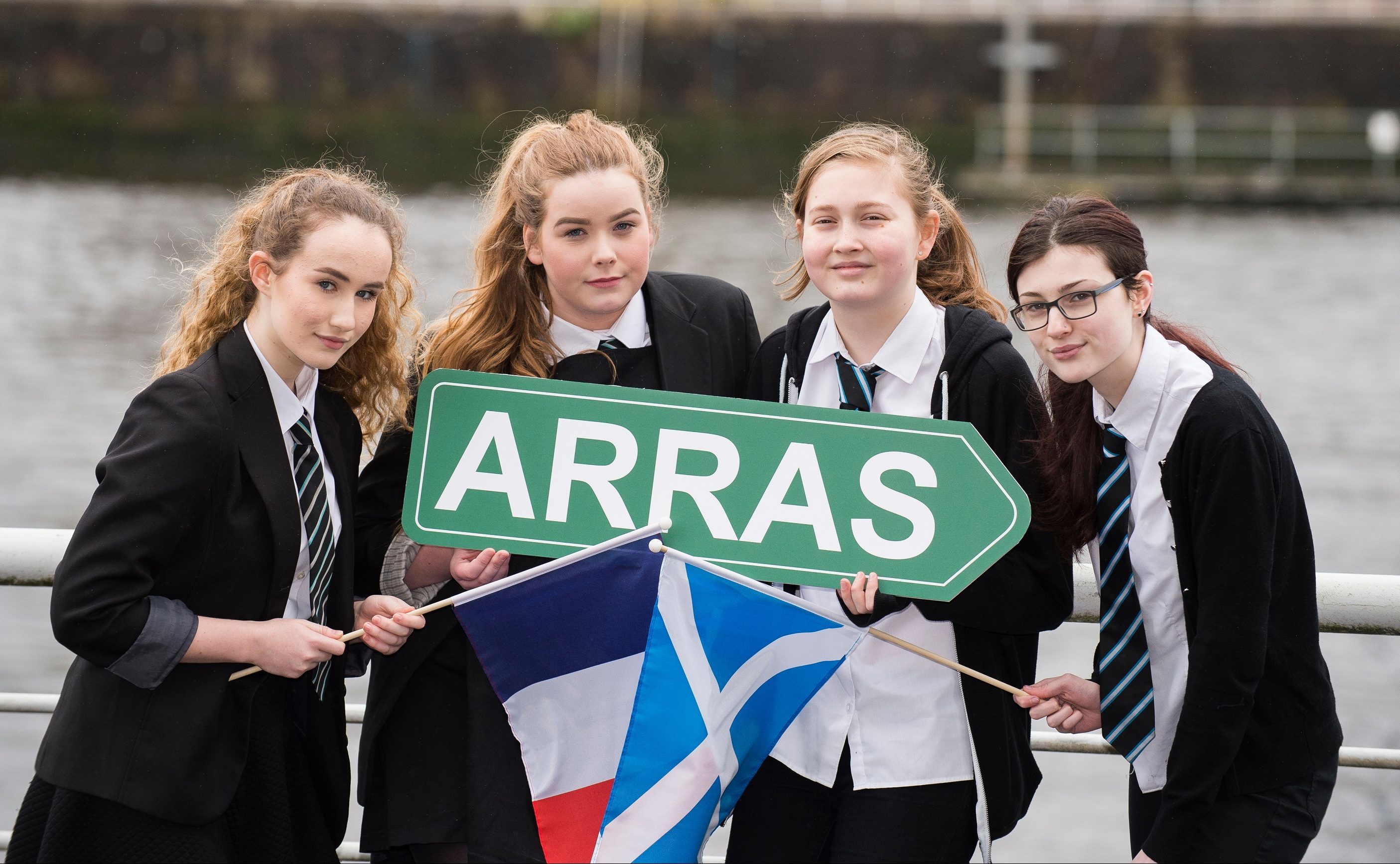 Left to right,  Amy Collins, Elizabeth Green, Eilidh Campbell, Emily Gough.