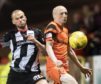 Willo Flood in action against Dunfermline.