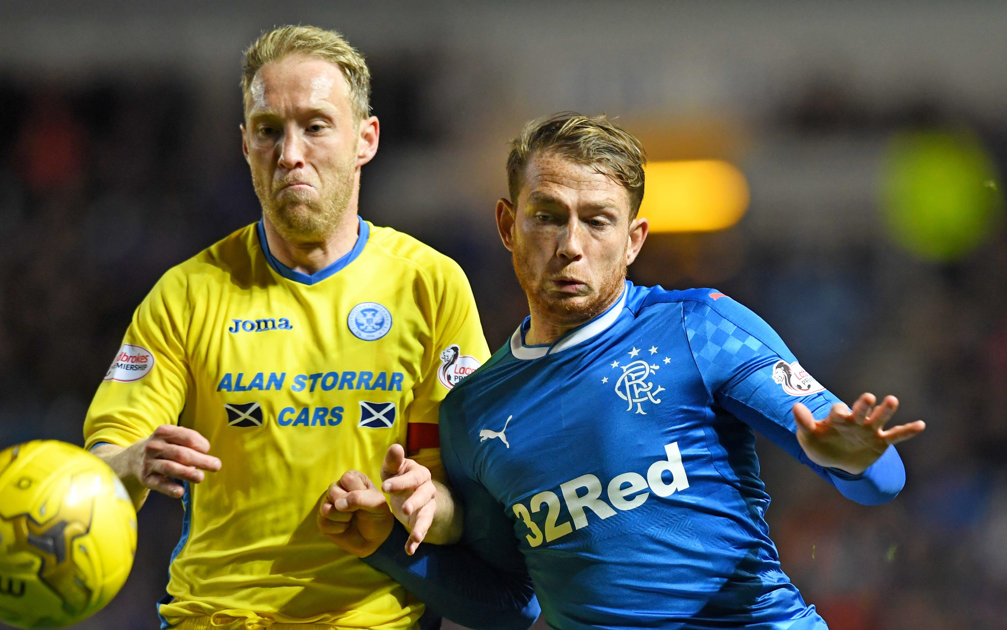Steven Anderson in action against Rangers.