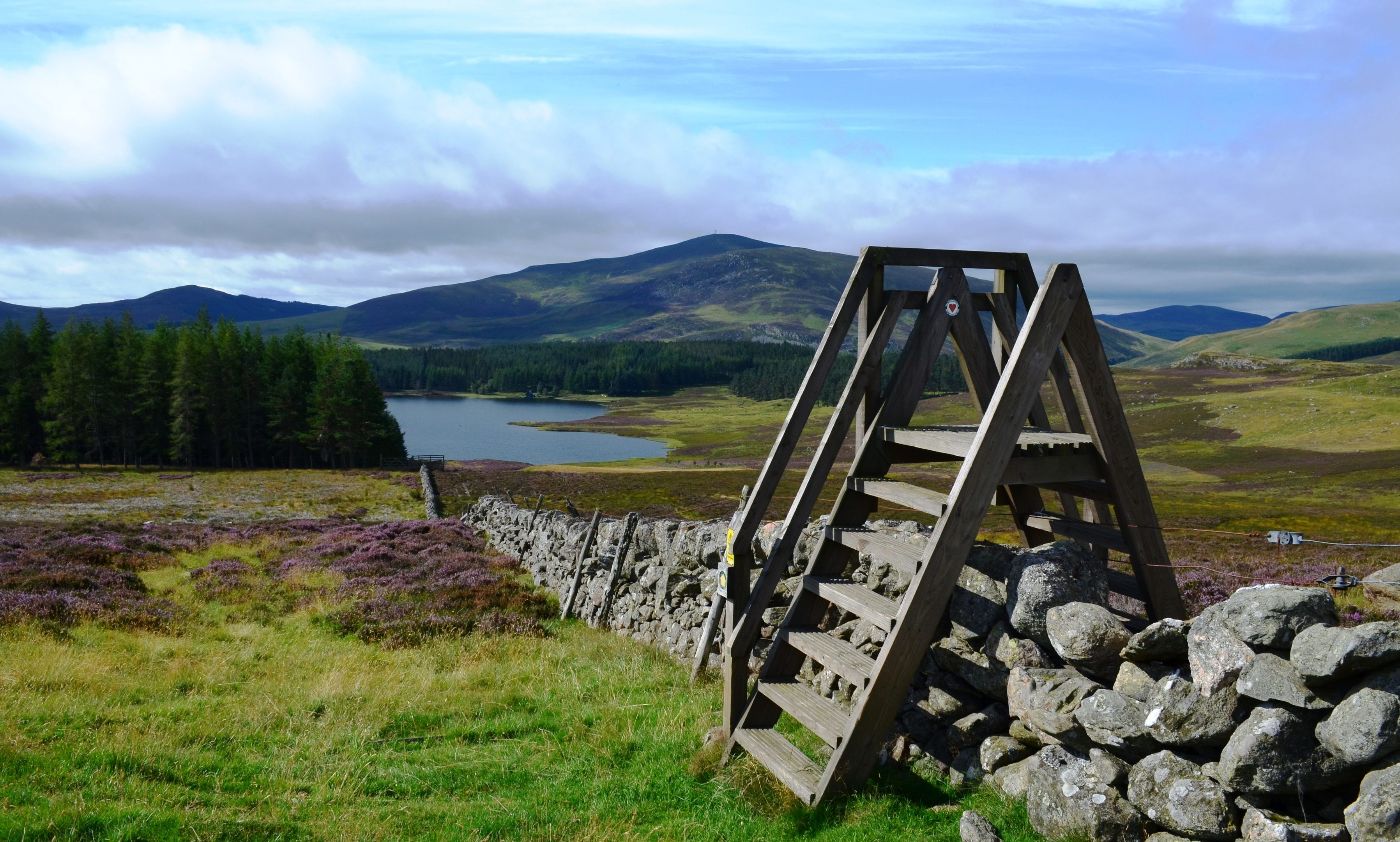 The Auchintaple Stile on the Cateran Trail.