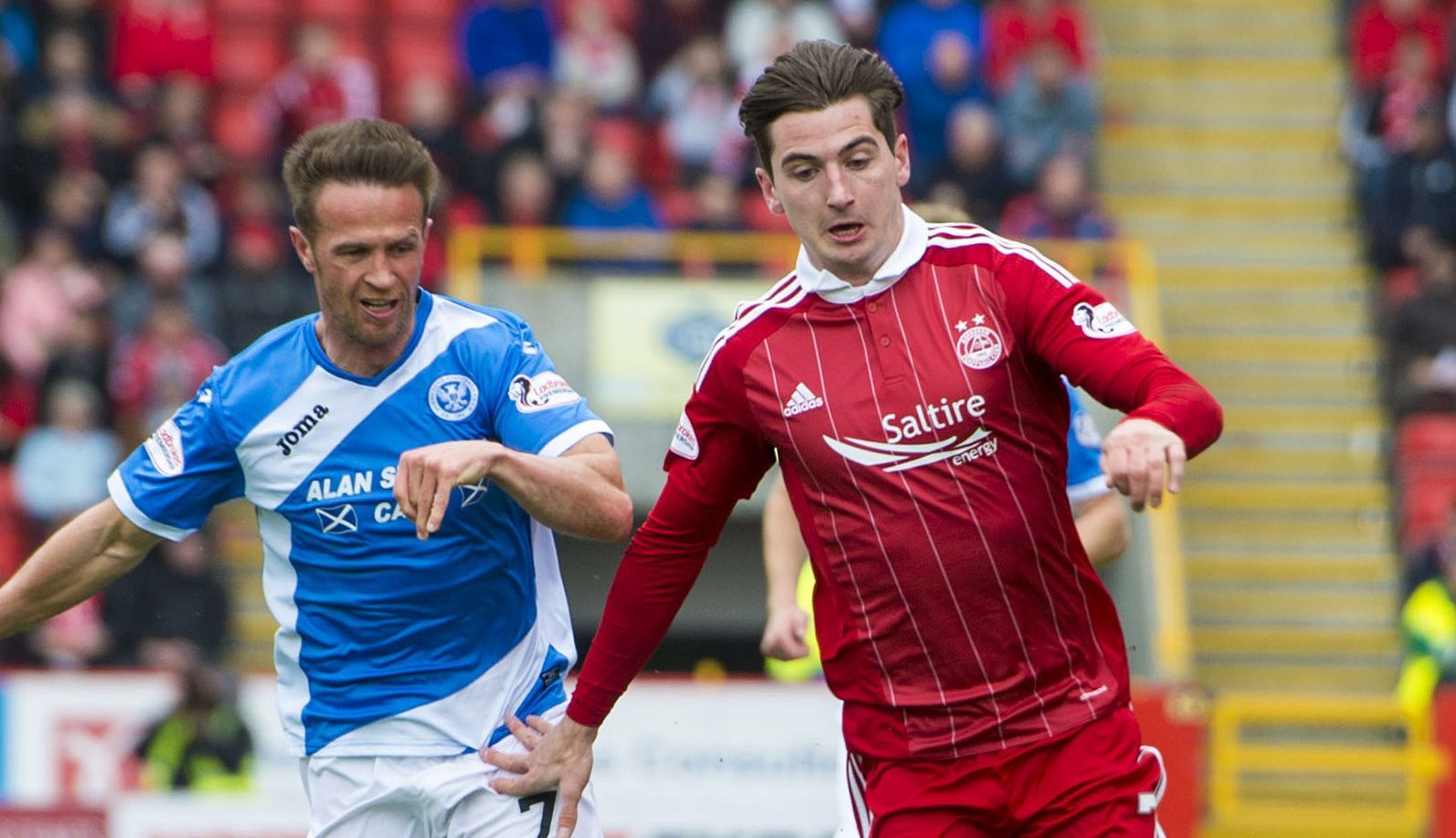 Chris Millar in action at Pittodrie.