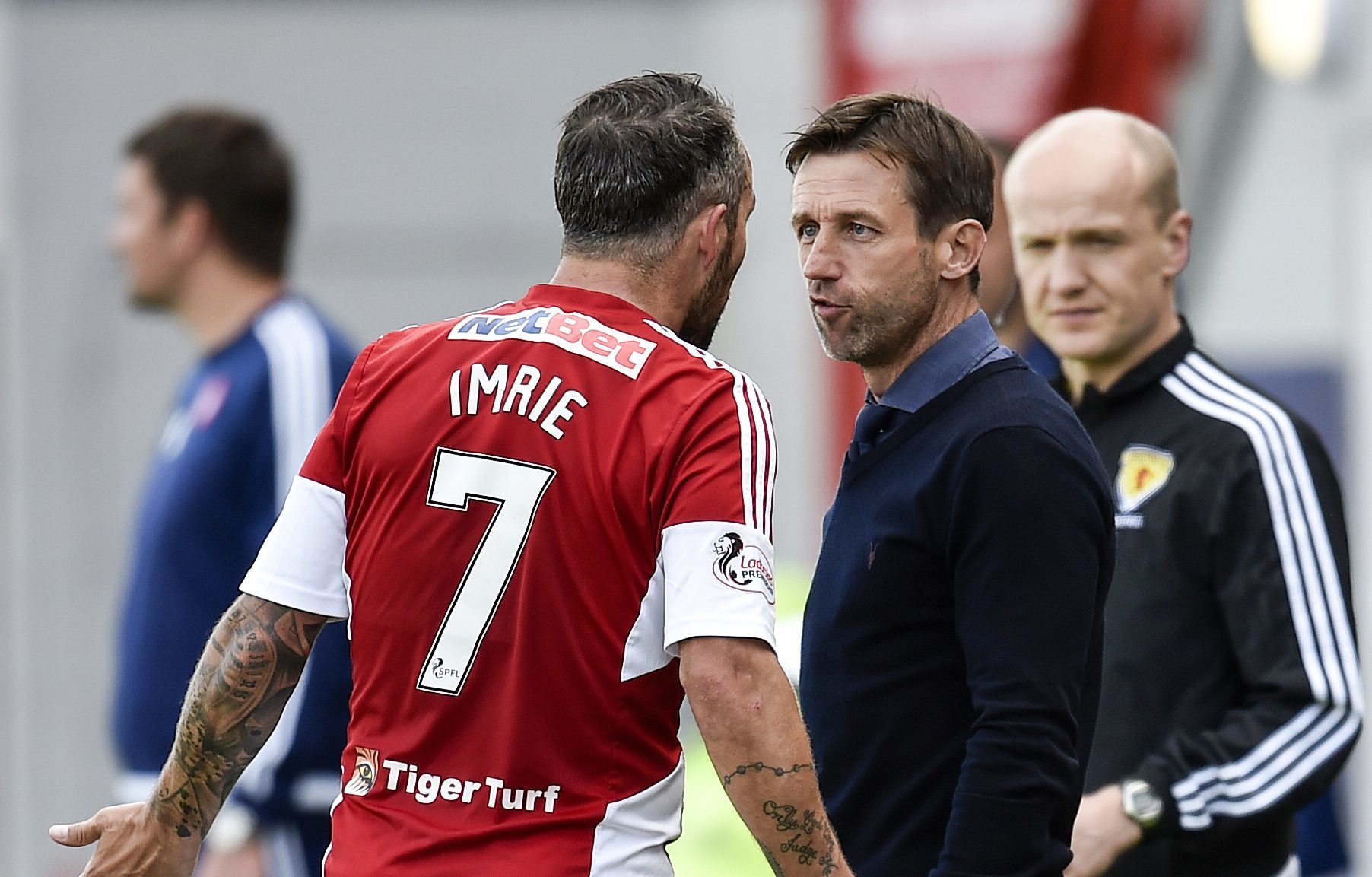Neil McCann and Dougie Imrie come face to face.