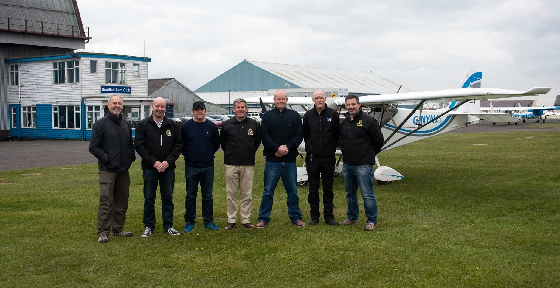 Ralph sen and Craig with UKCAPS volunteers.