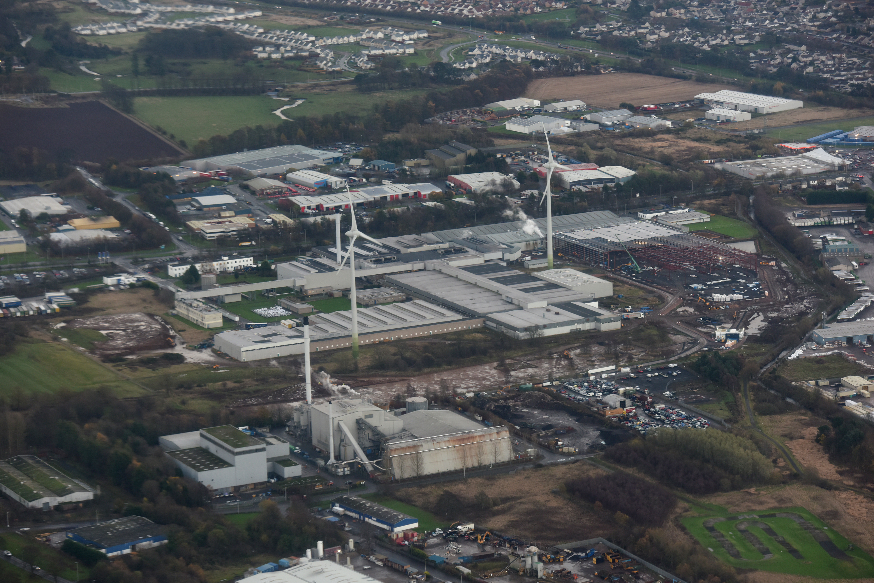 The Michelin factory at Baldovie.