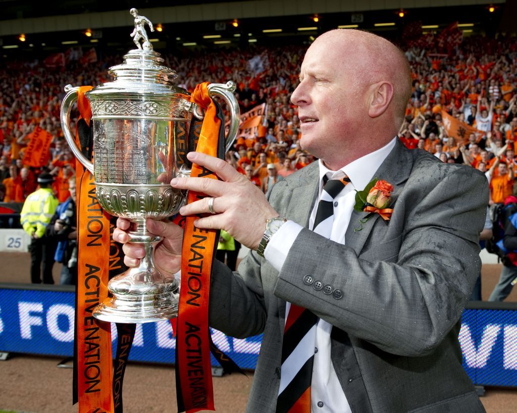 Peter Houston after winning the Scottish Cup with Dundee United in 2010.