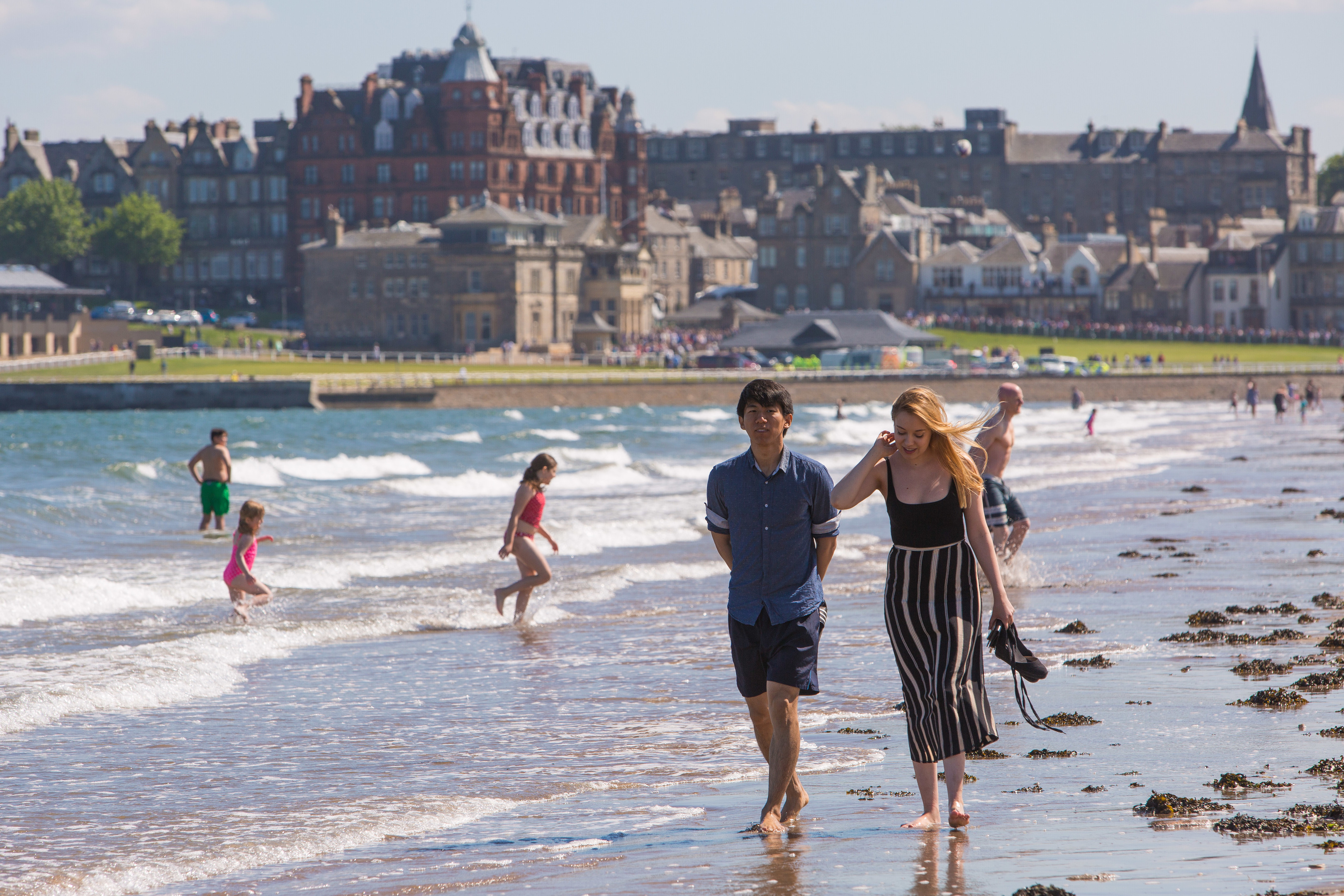 West Sands beach in St Andrews earlier this year.