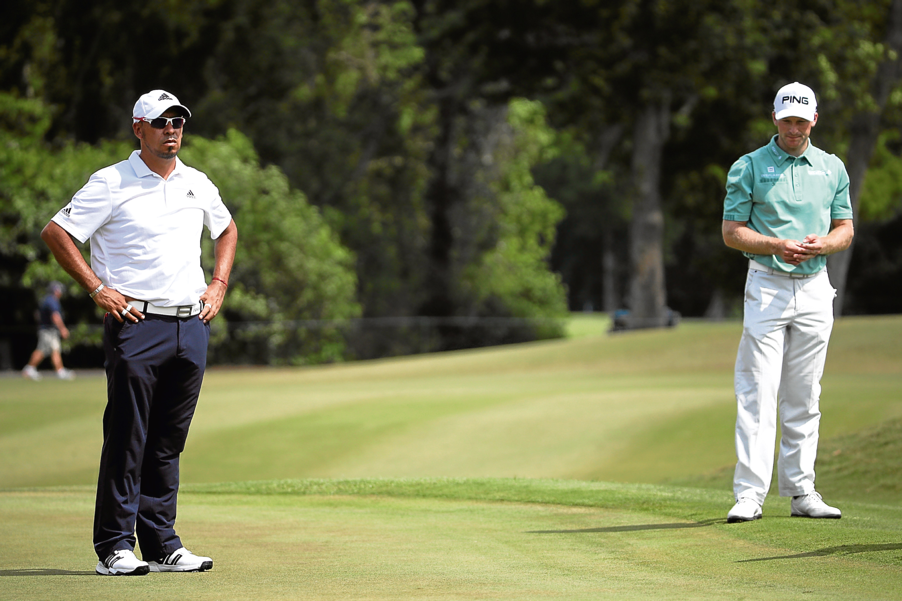 Miguel Angel Carballo and Brian Campbell were the first players to be penalised for slow play on the PGA Tour for 22 years.