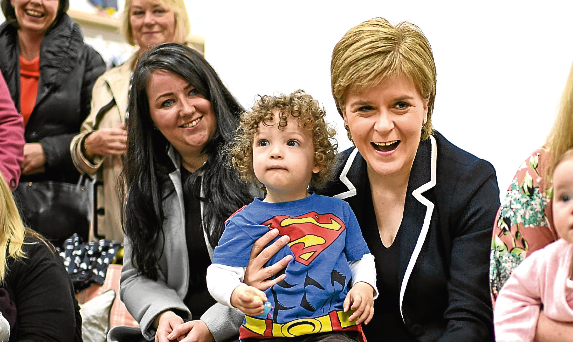 Nicola Sturgeon campaigning in Hamilton with candidate and sitting MP Angela Crawley. Is this visit to a safe seat a sign of worries in the SNP camp, Jenny wonders.