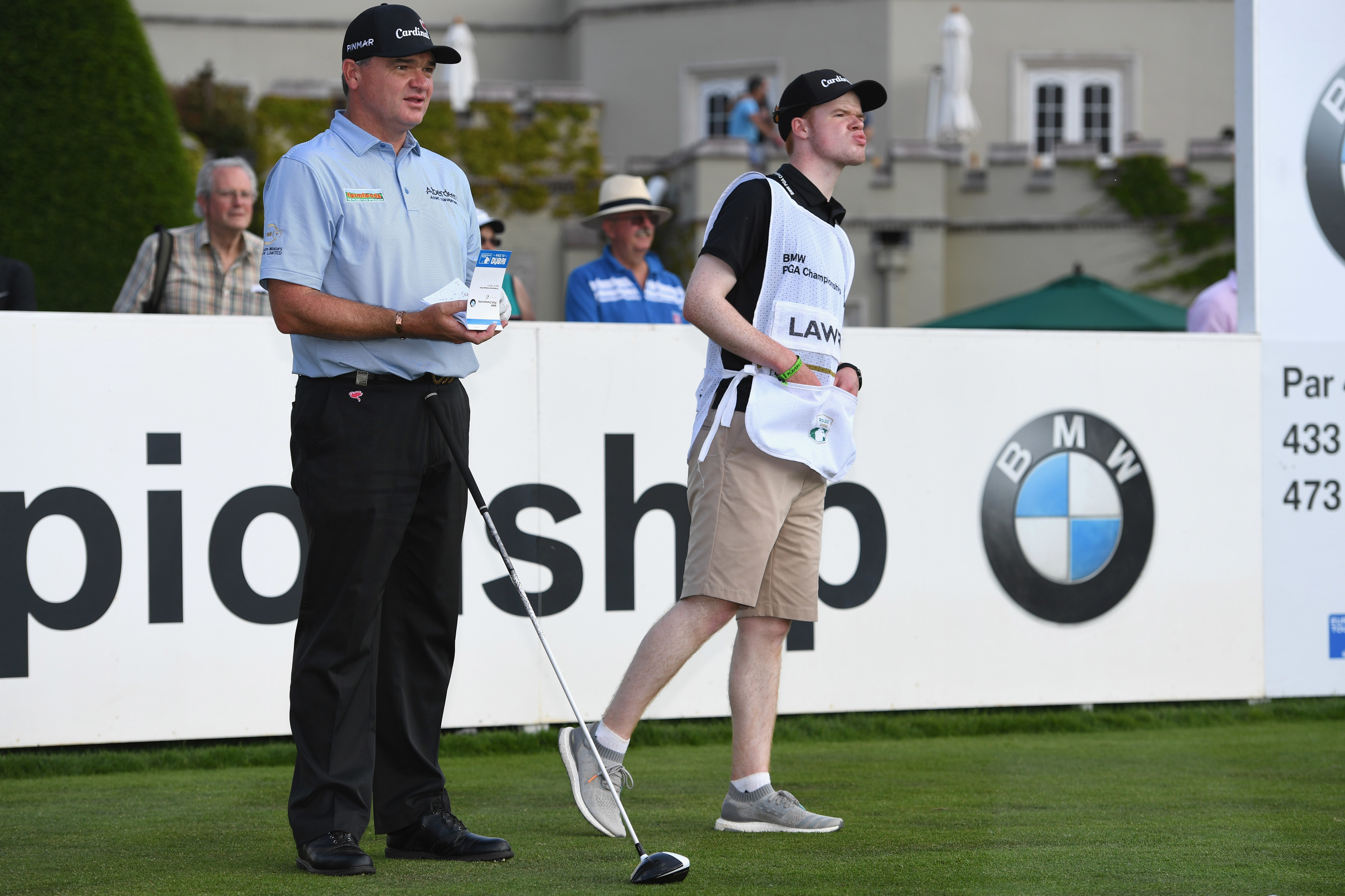 Paul Lawrie and son Michael have teamed up for the summer;s big golf tournaments.