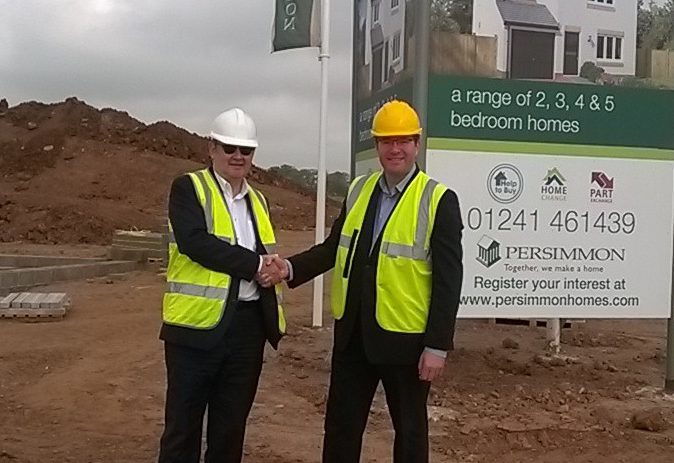 Bruce Forbes, director of Angus Housing Association and Cairn chief executive, Jason MacGilp
