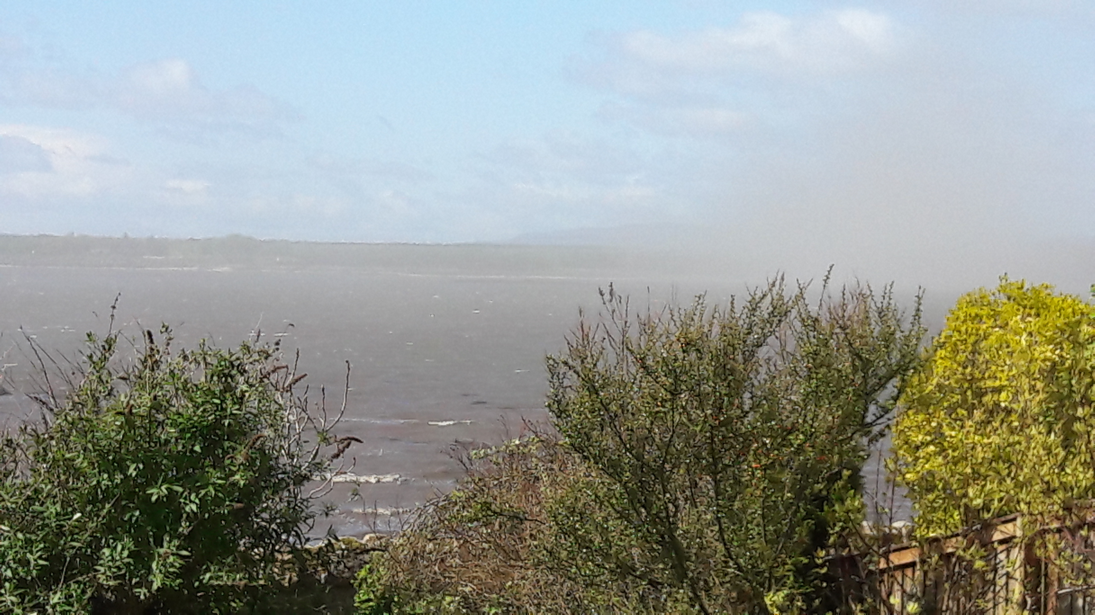 The ash cloud over the Fife coast.