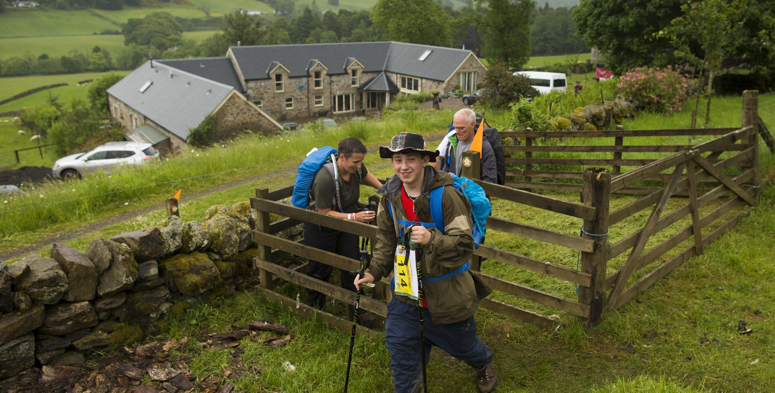 People taking part in the Cateran Yomp.