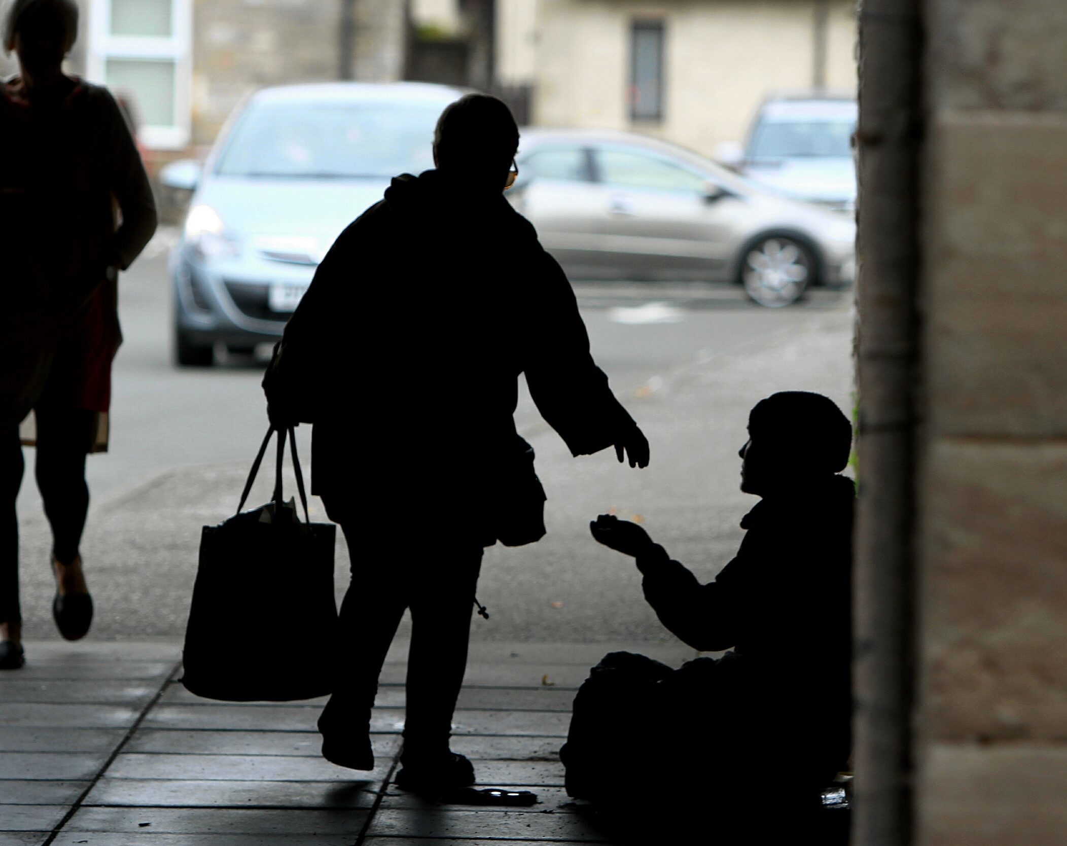 A beggar in Perth.