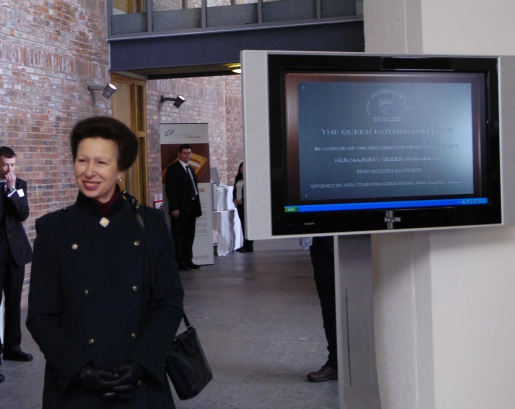 Princess Anne opens the Queen Mother Building