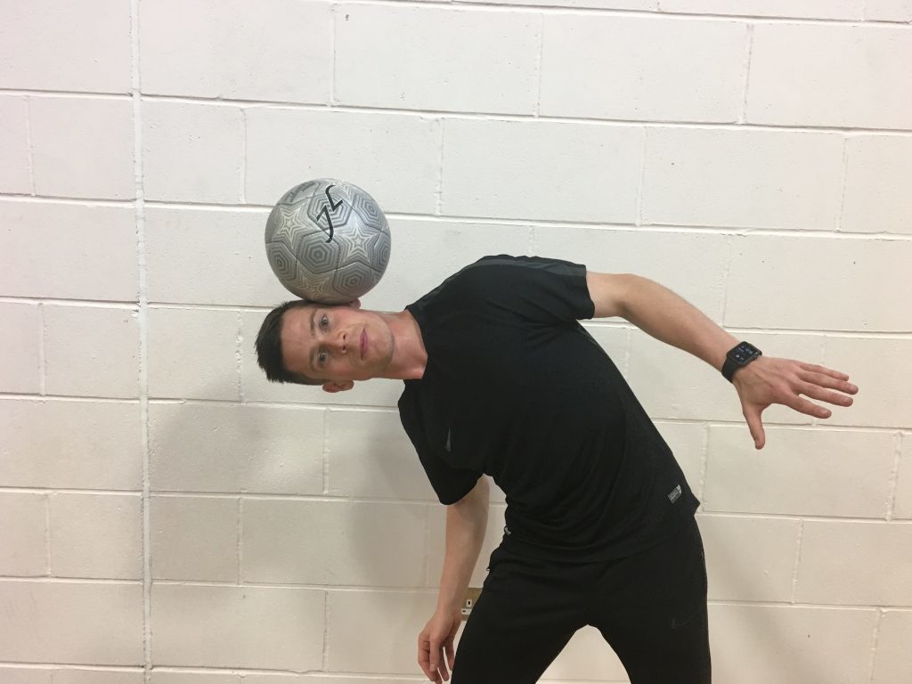 John Farnworth showing his skills at Warddykes Primary School in Arbroath