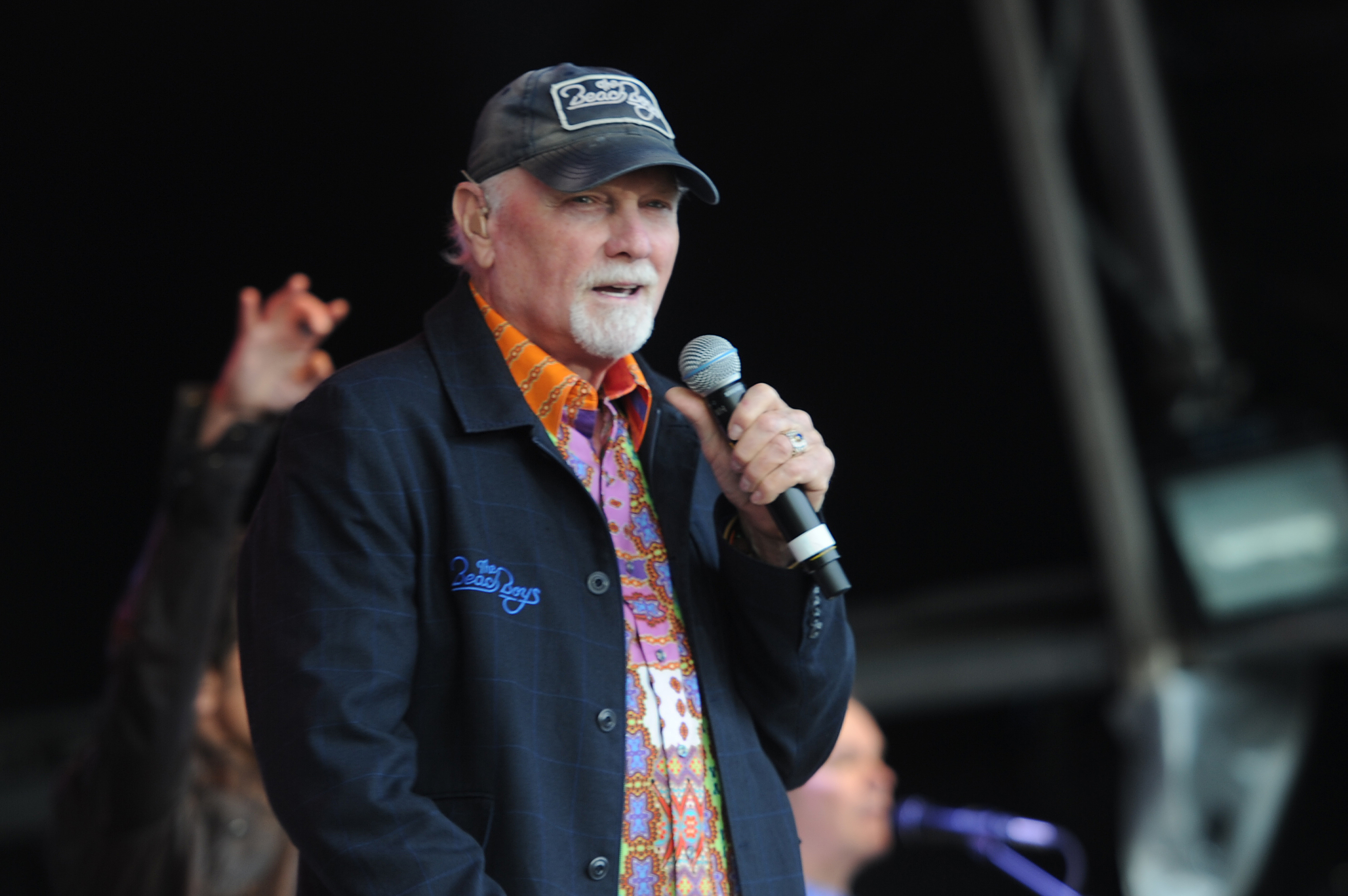 Mike Love of The Beach Boys on stage in Montrose.